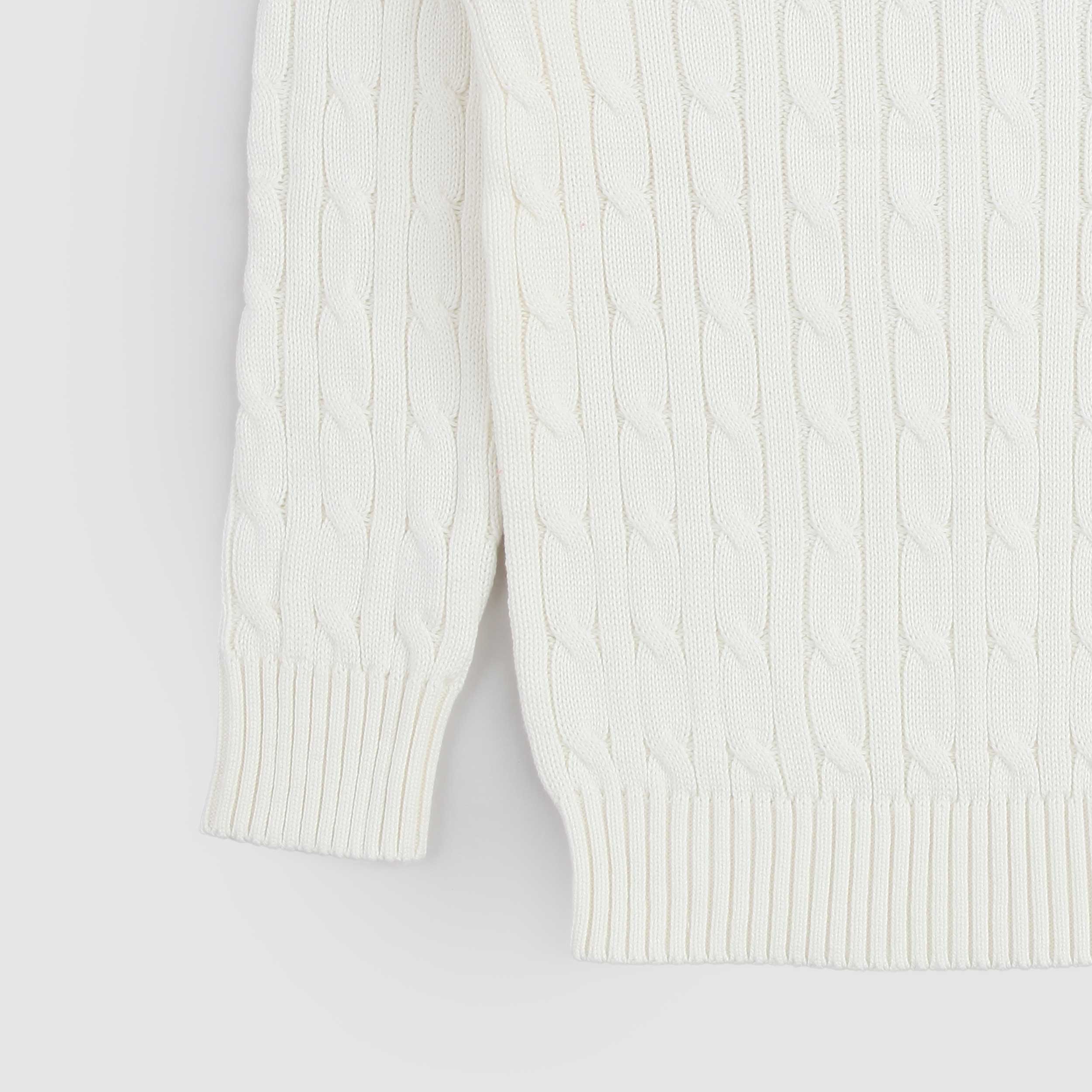 RALPH LAUREN Blue Crewneck Sweater with Signature Logo