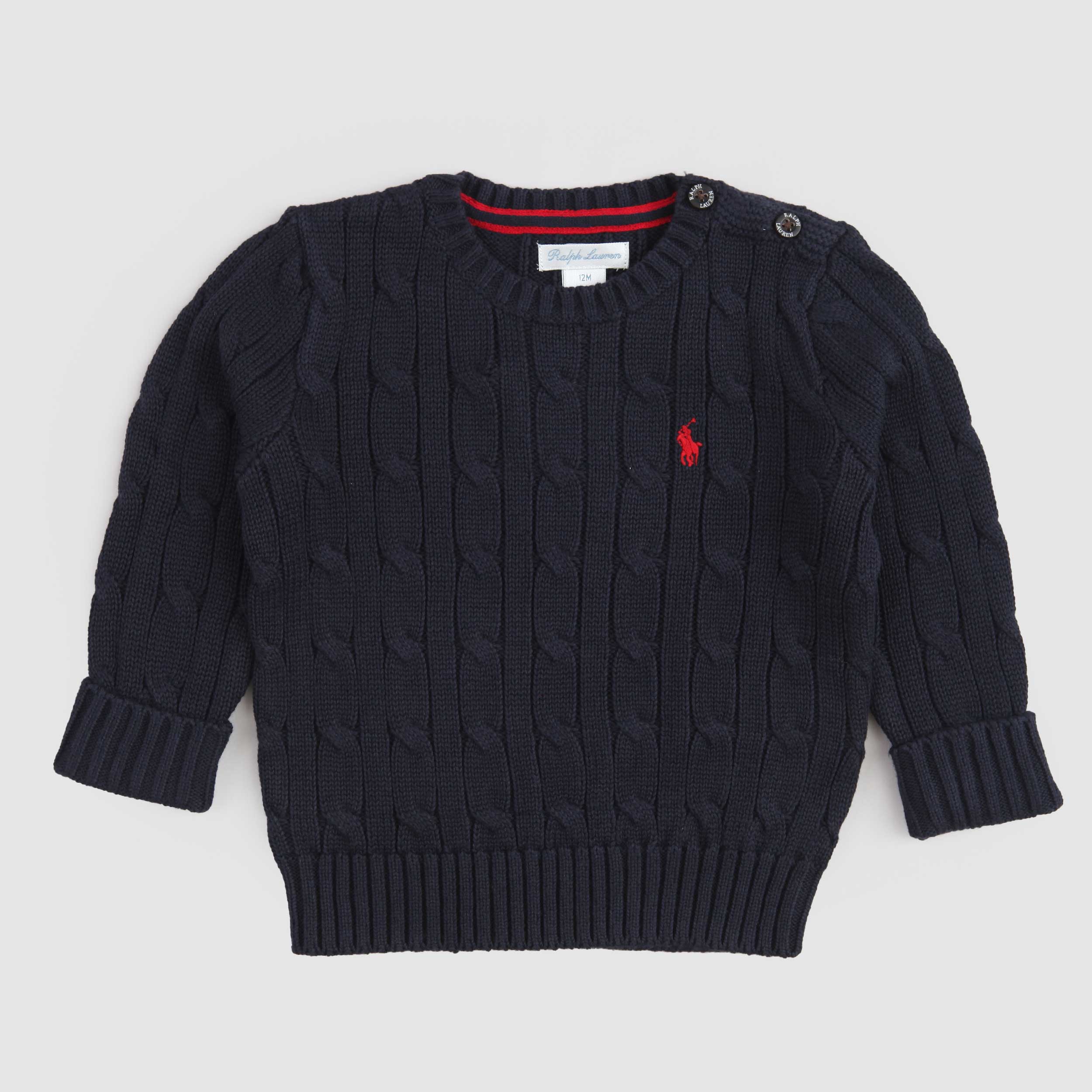 Maglioncino Blu con Logo Firmato RALPH LAUREN