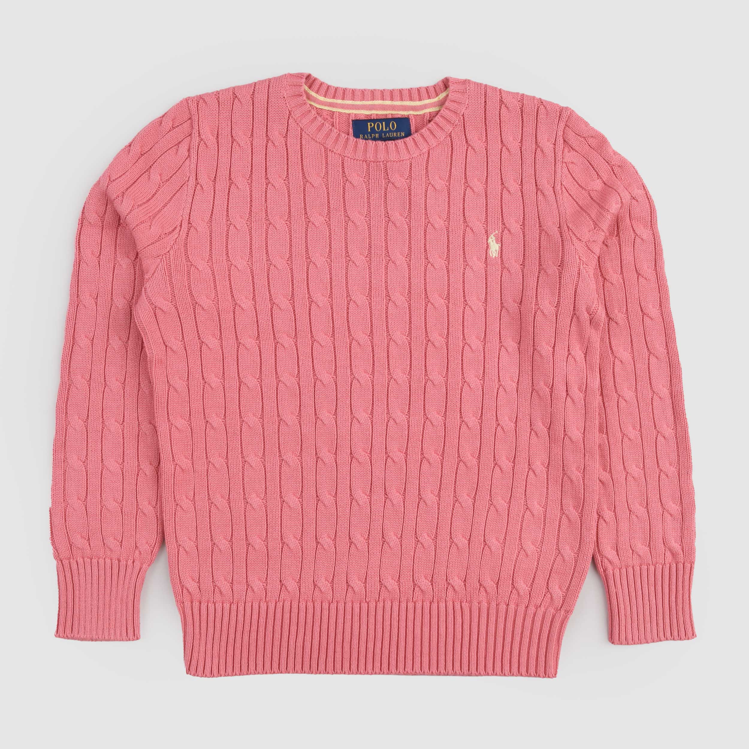 Maglioncino Rosa a Trecce Firmato RALPH LAUREN