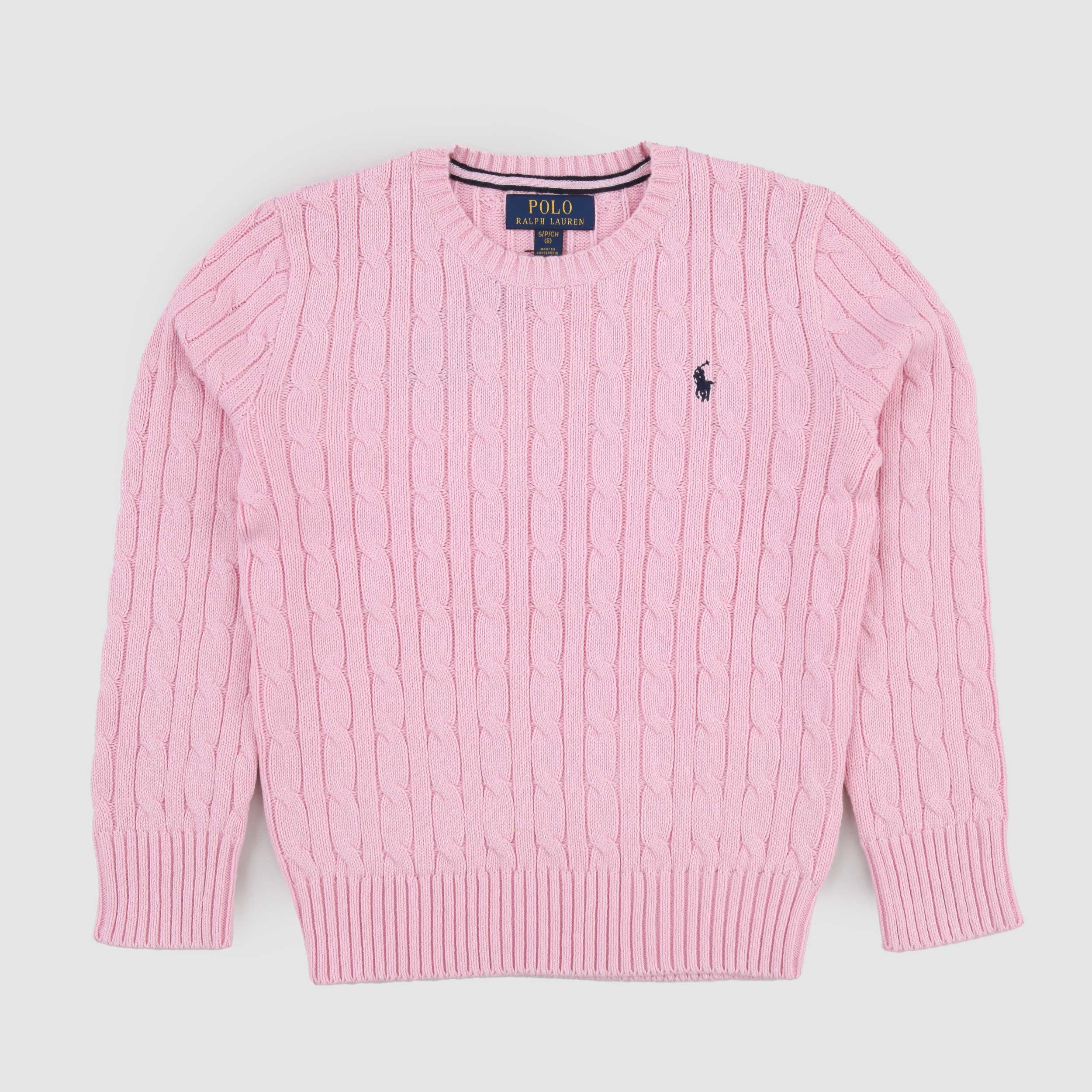 Pink Sweater with Iconic Logo by RALPH LAUREN