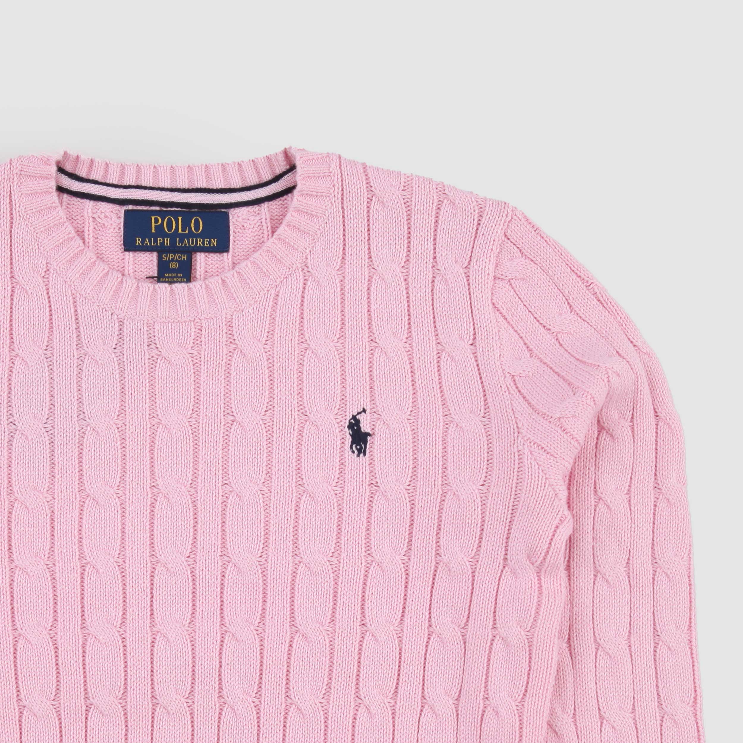 Maglioncino Rosa con Logo Iconico Firmato RALPH LAUREN