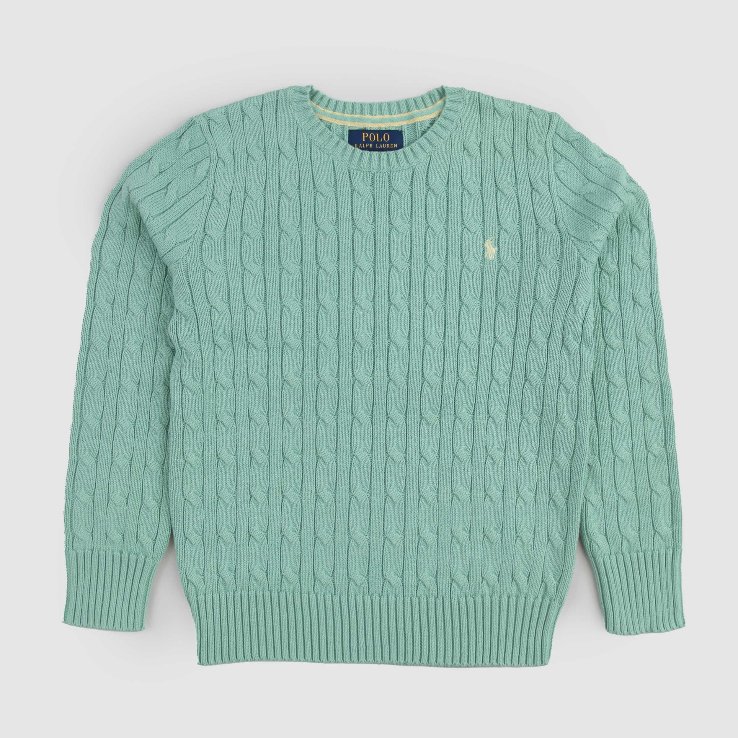 Maglioncino Verde Acqua Firmato Ralph Lauren