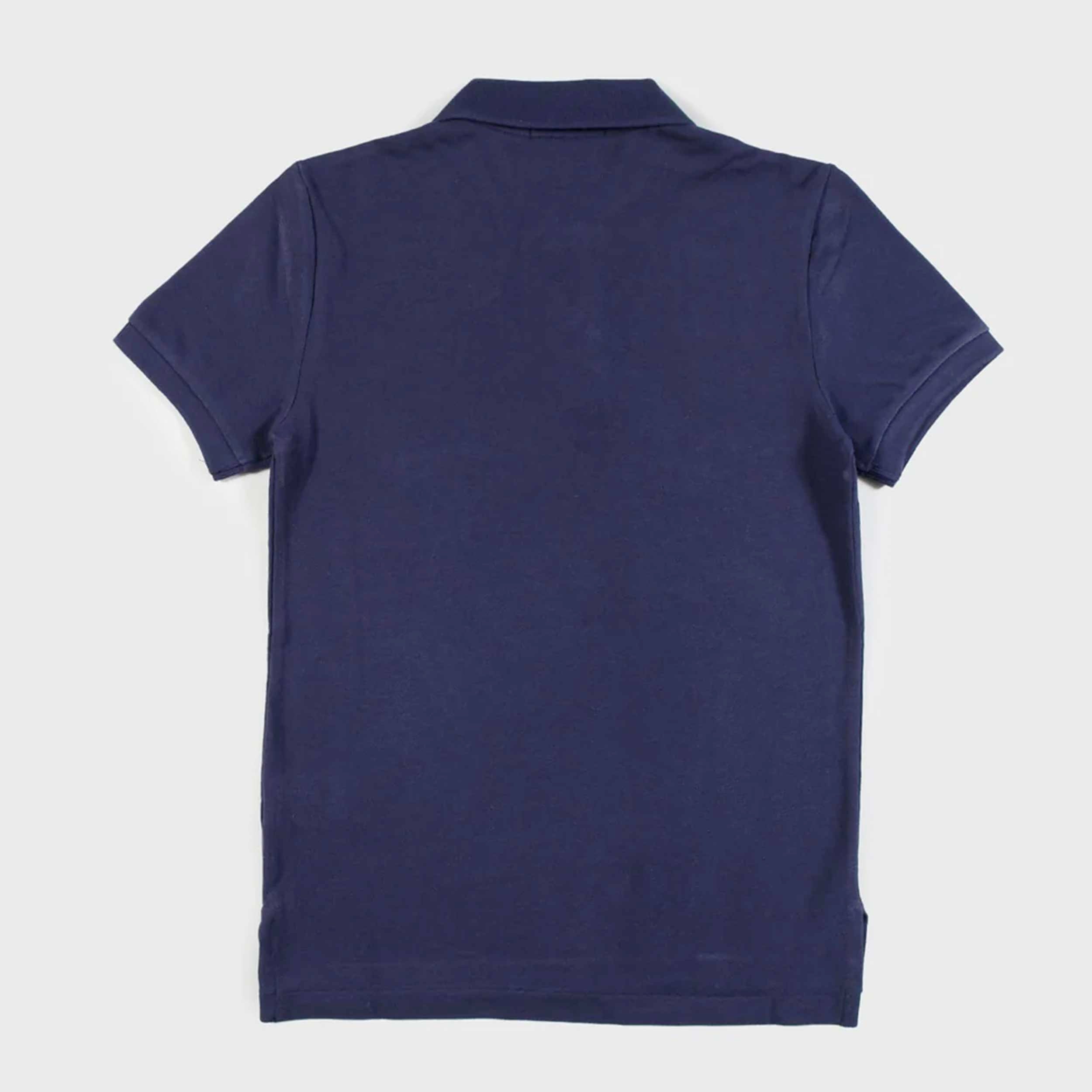 Polo Blu con Cavallino in Contrasto Firmata RALPH LAUREN