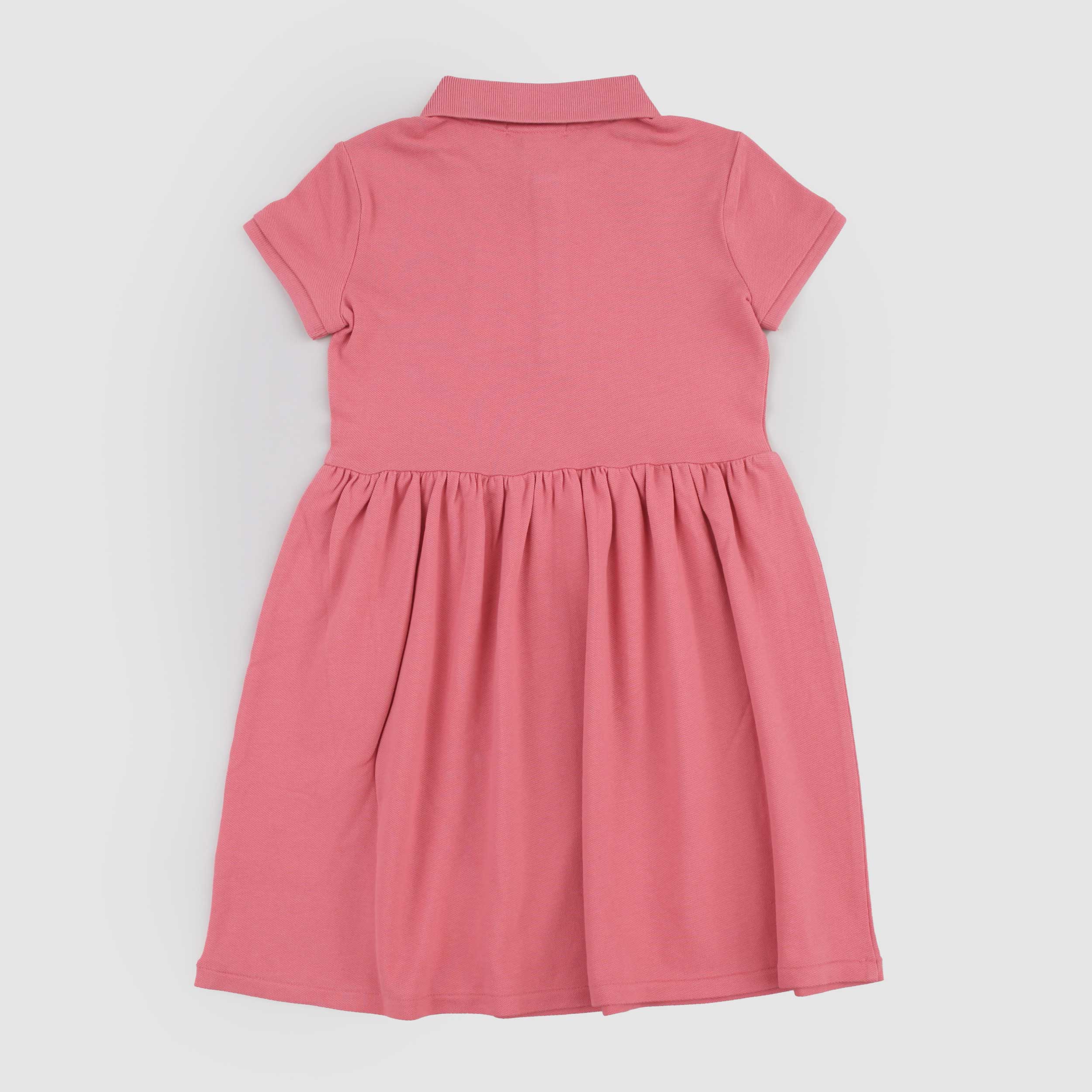 Abito Salmone con Logo Ricamato Firmato RALPH LAUREN