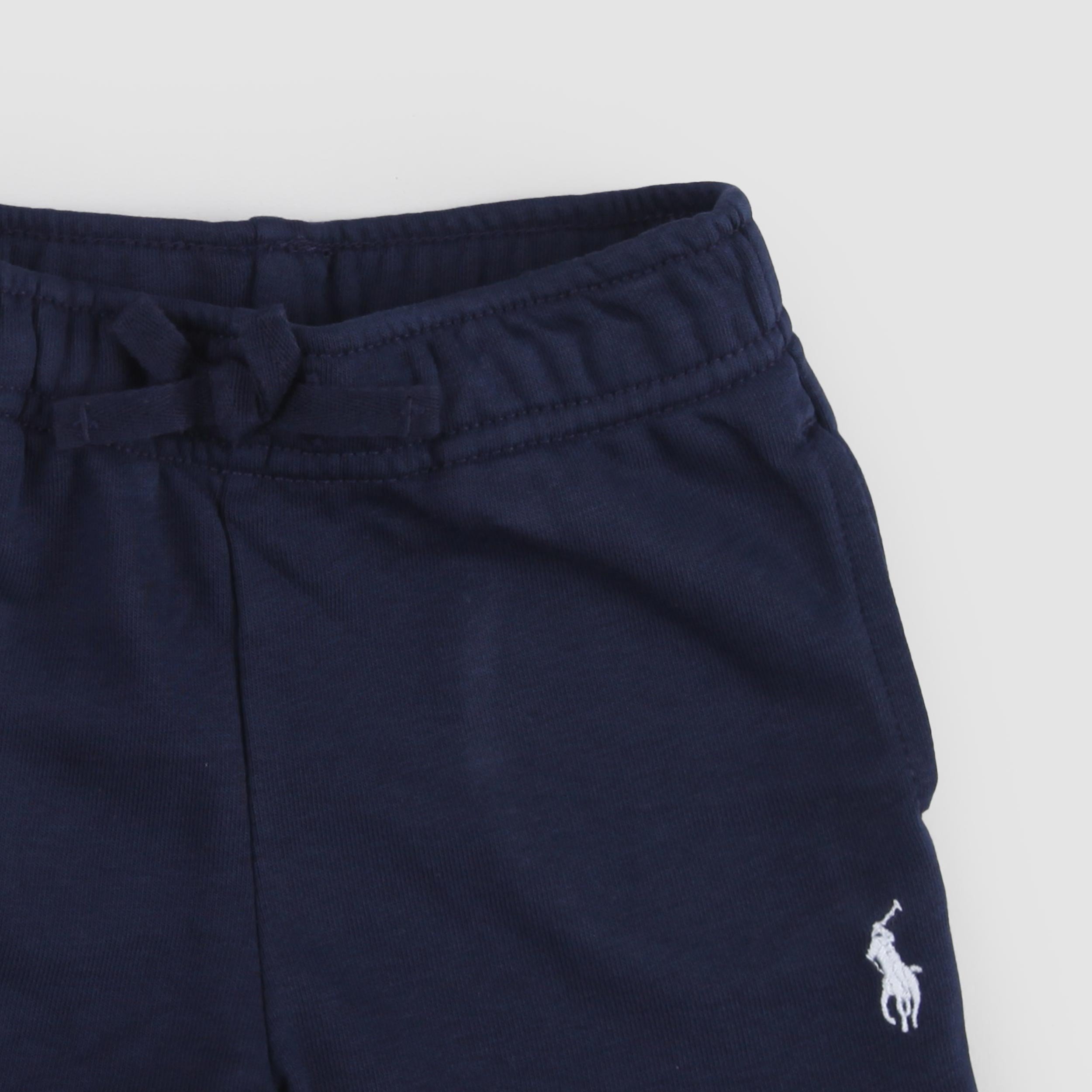 Blue Shorts with Embroidered Logo by RALPH LAUREN