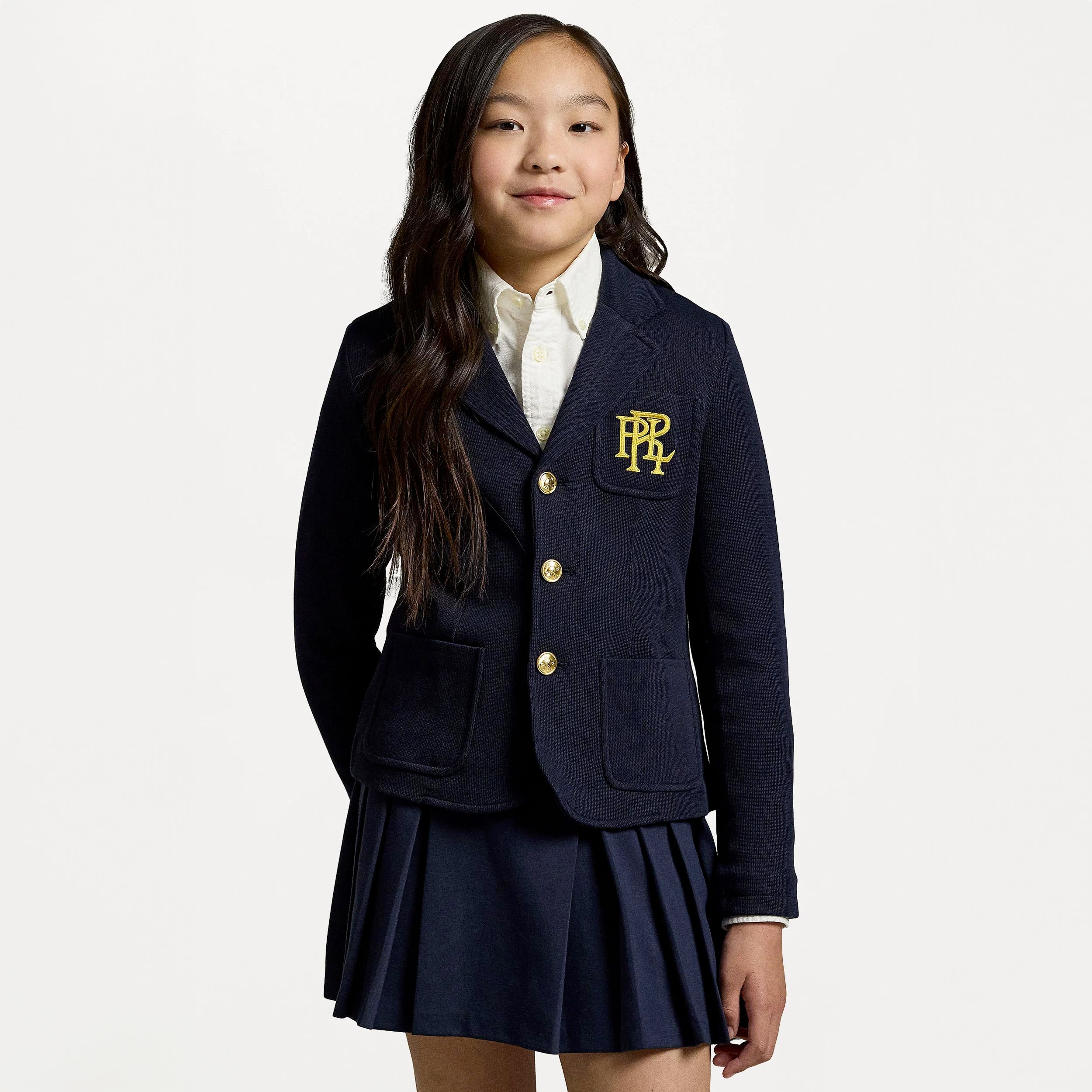 Giacca Blu con Bottoni Color Oro Firmata RALPH LAUREN