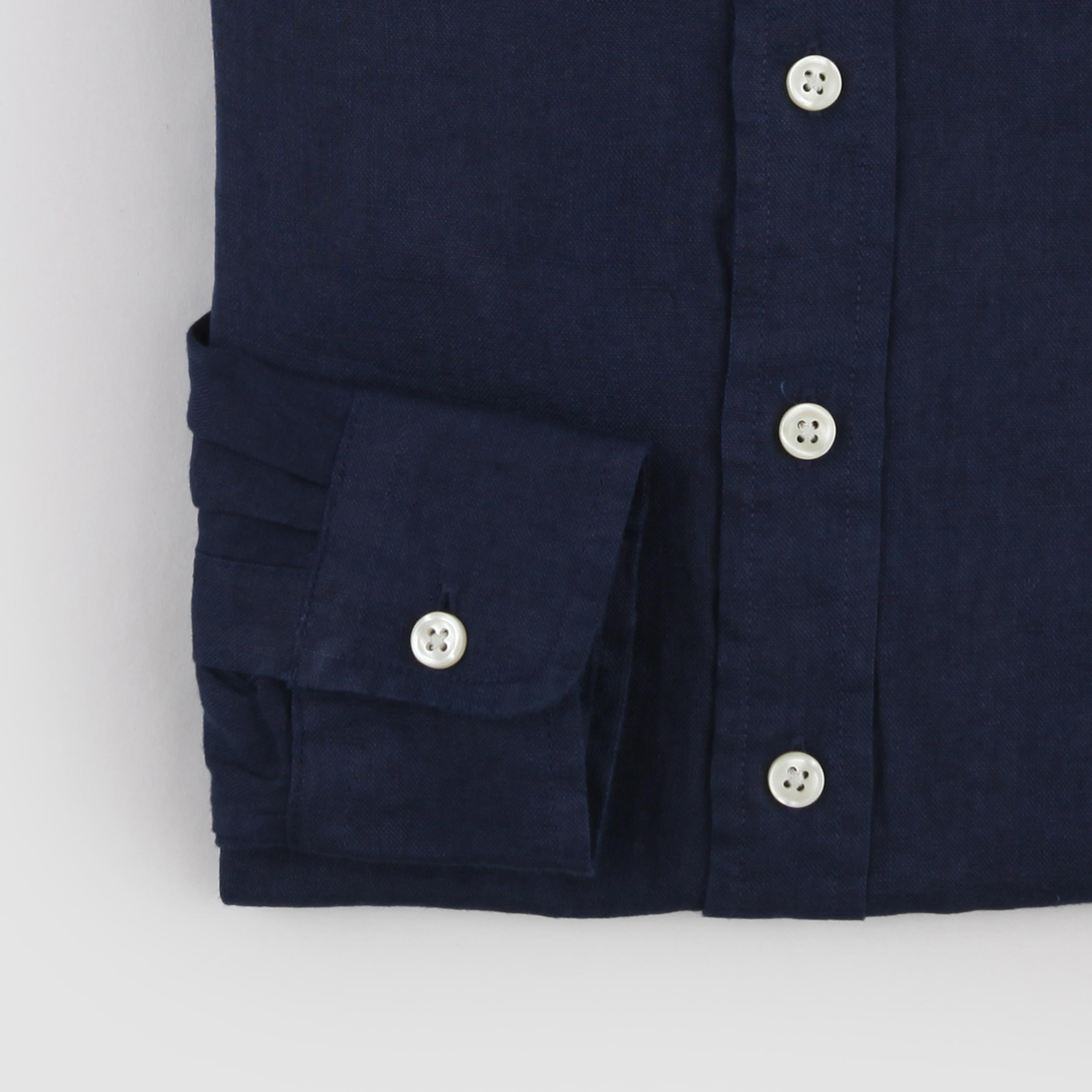 Ralph Lauren Long Sleeve Blue Shirt with Logo