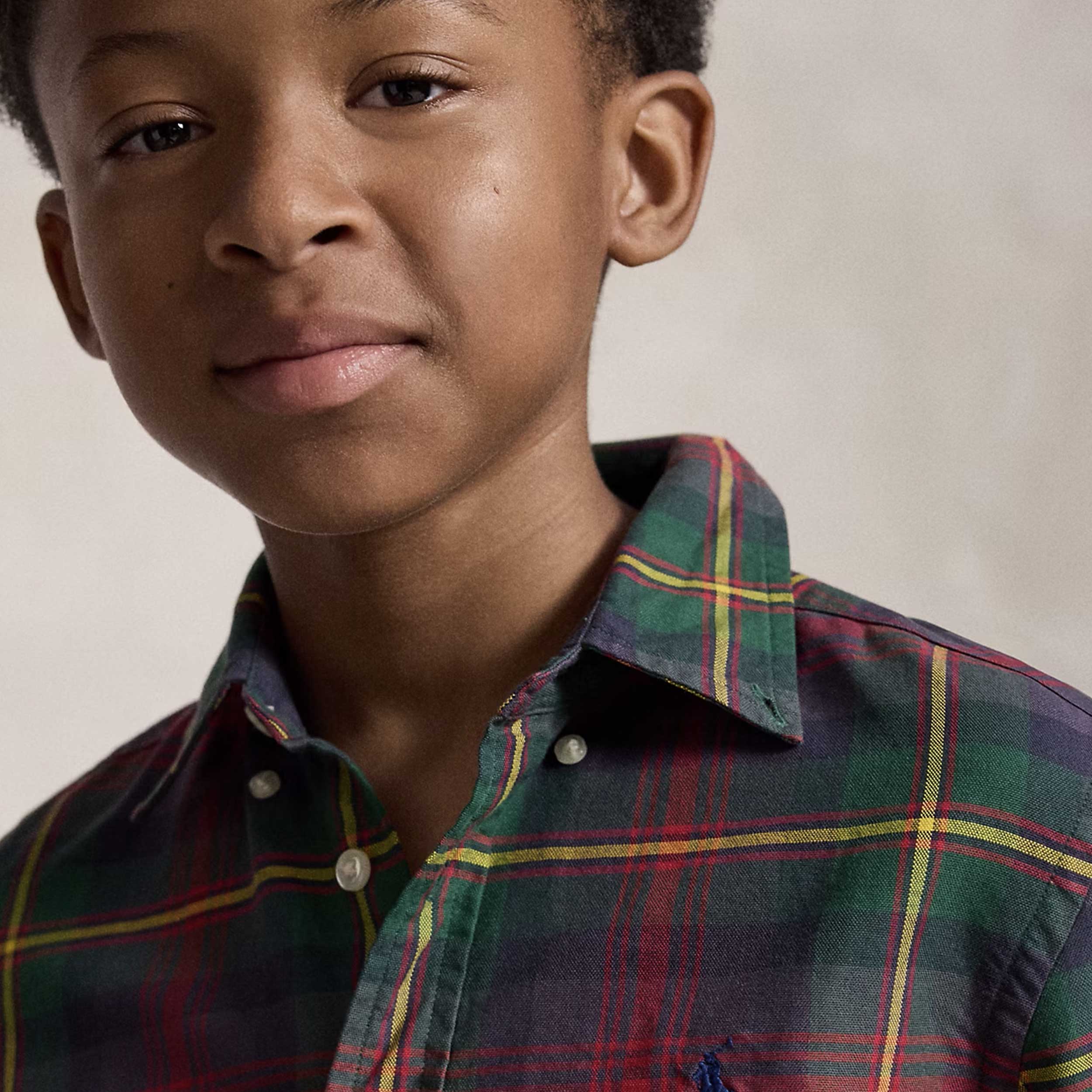 Camicia Scozzese Rossa e Verde per Ragazzo by RALPH LAUREN