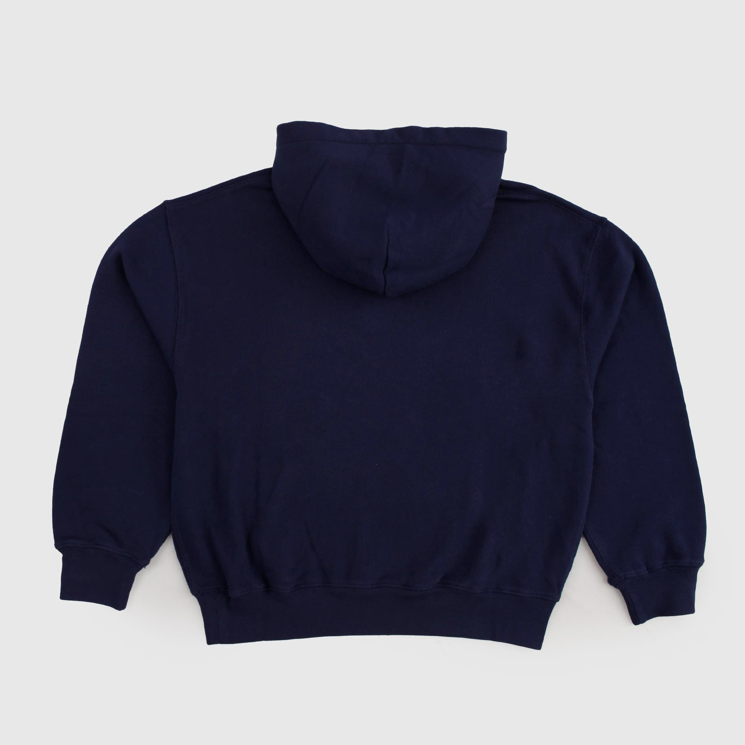 Blue Hooded Pouch Sweatshirt by RALPH LAUREN