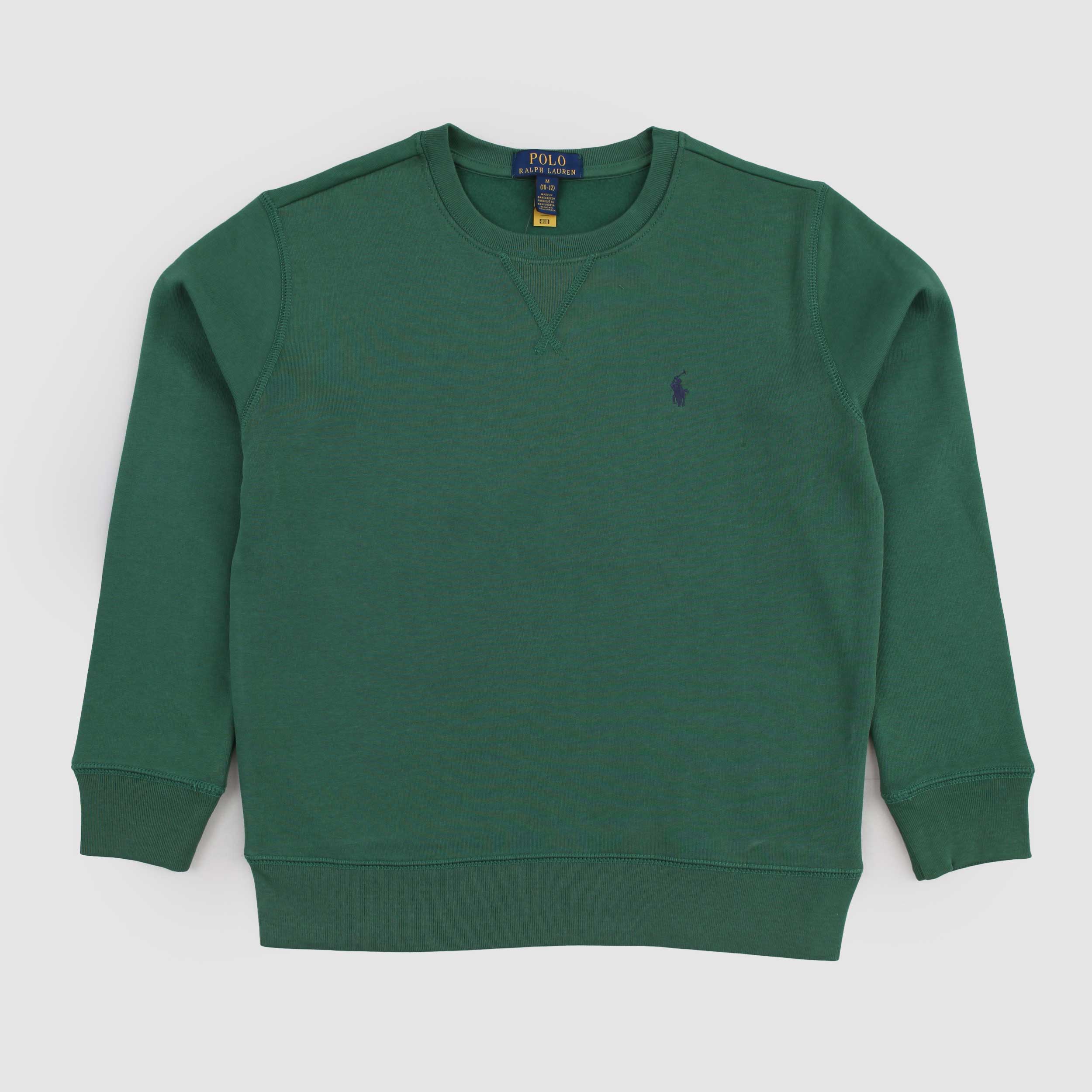 Felpa Verde a Manica Lunga per Ragazzi by RALPH LAUREN