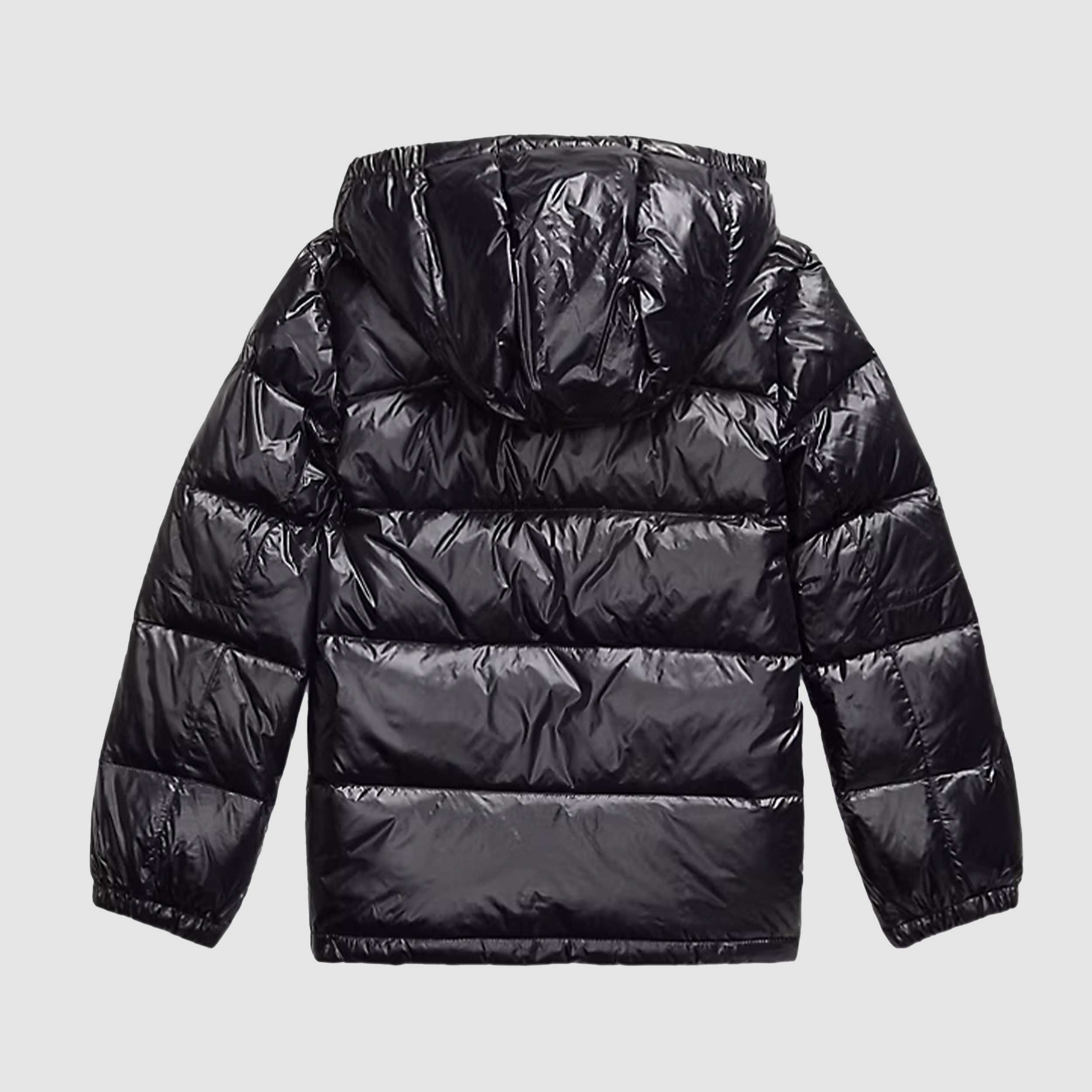 Piumino Nero con Cappuccio per Ragazzi by RALPH LAUREN