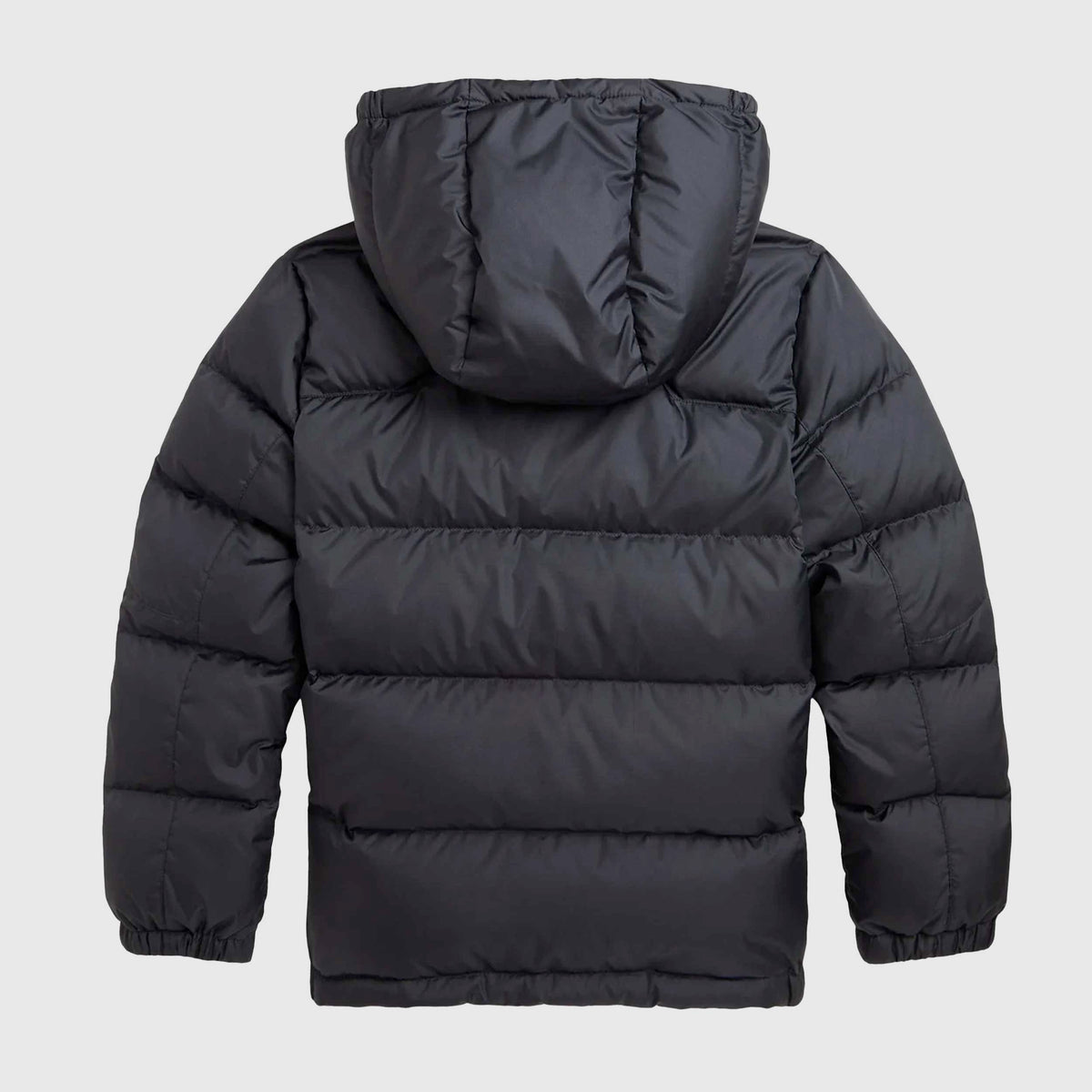 Piumino Nero con Logo Rosso per Ragazzi by RALPH LAUREN