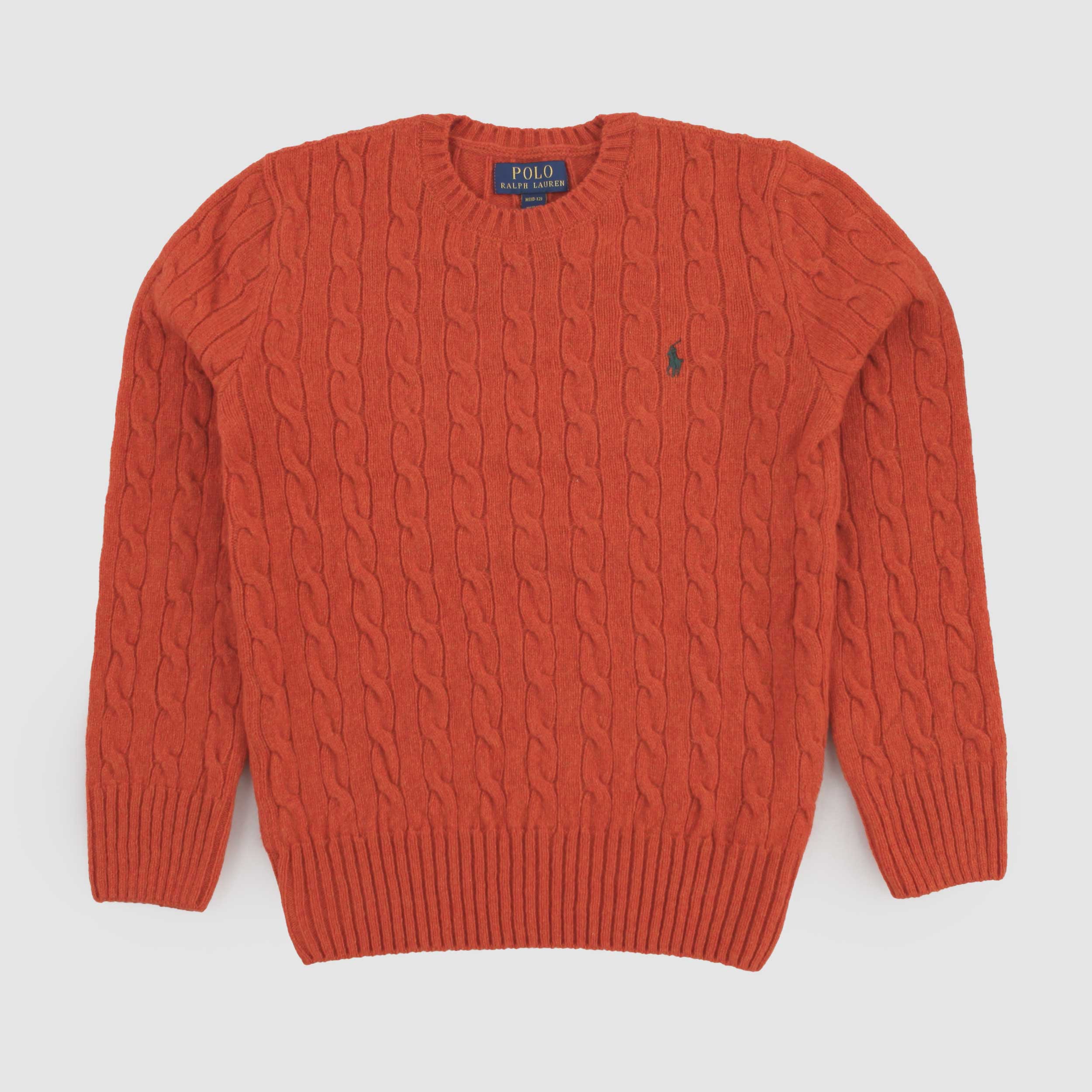 Orange Braided T-Shirt By RALPH LAUREN