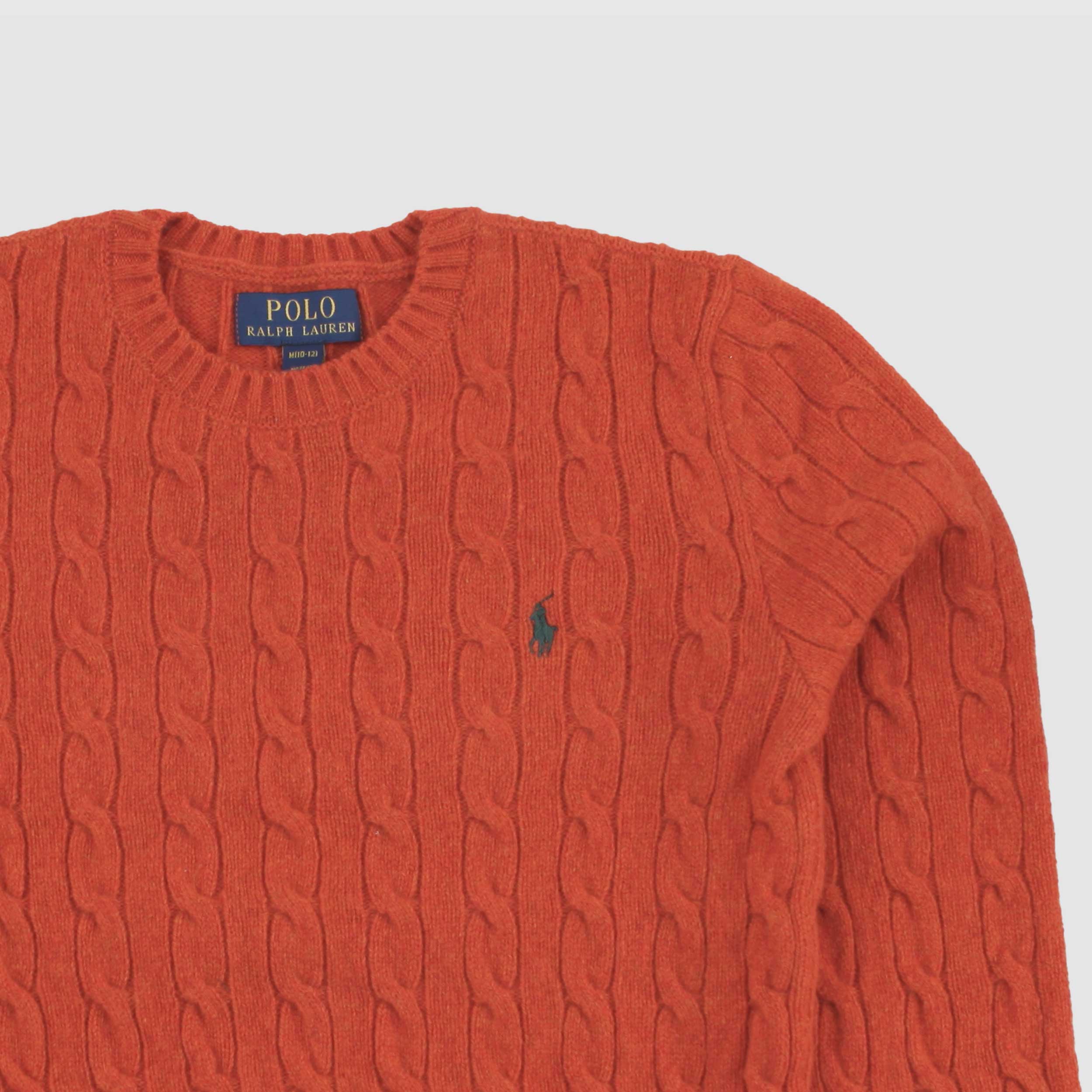 Orange Braided T-Shirt By RALPH LAUREN