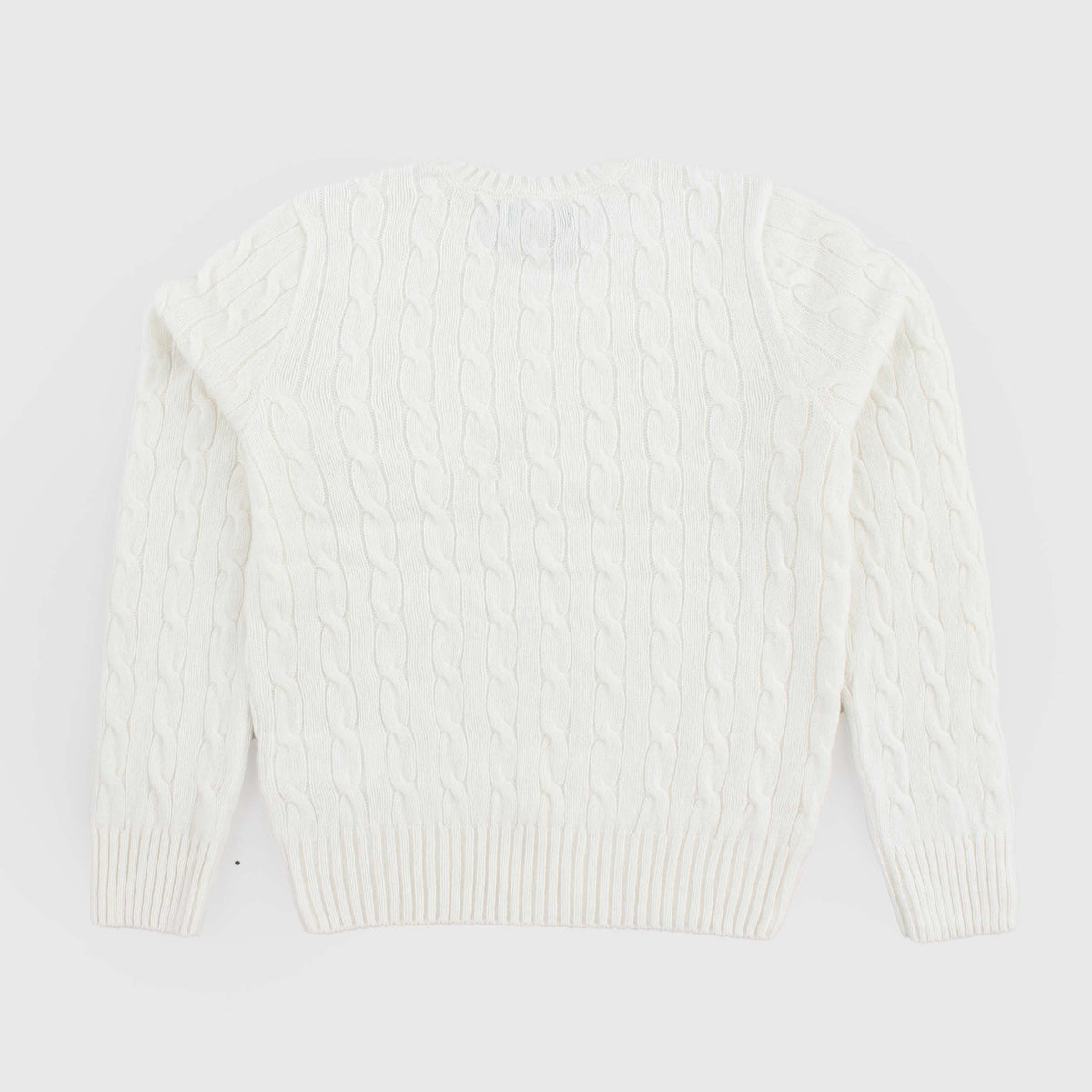 Pullover Color Latte a Trecce per Ragazzi by RALPH LAUREN