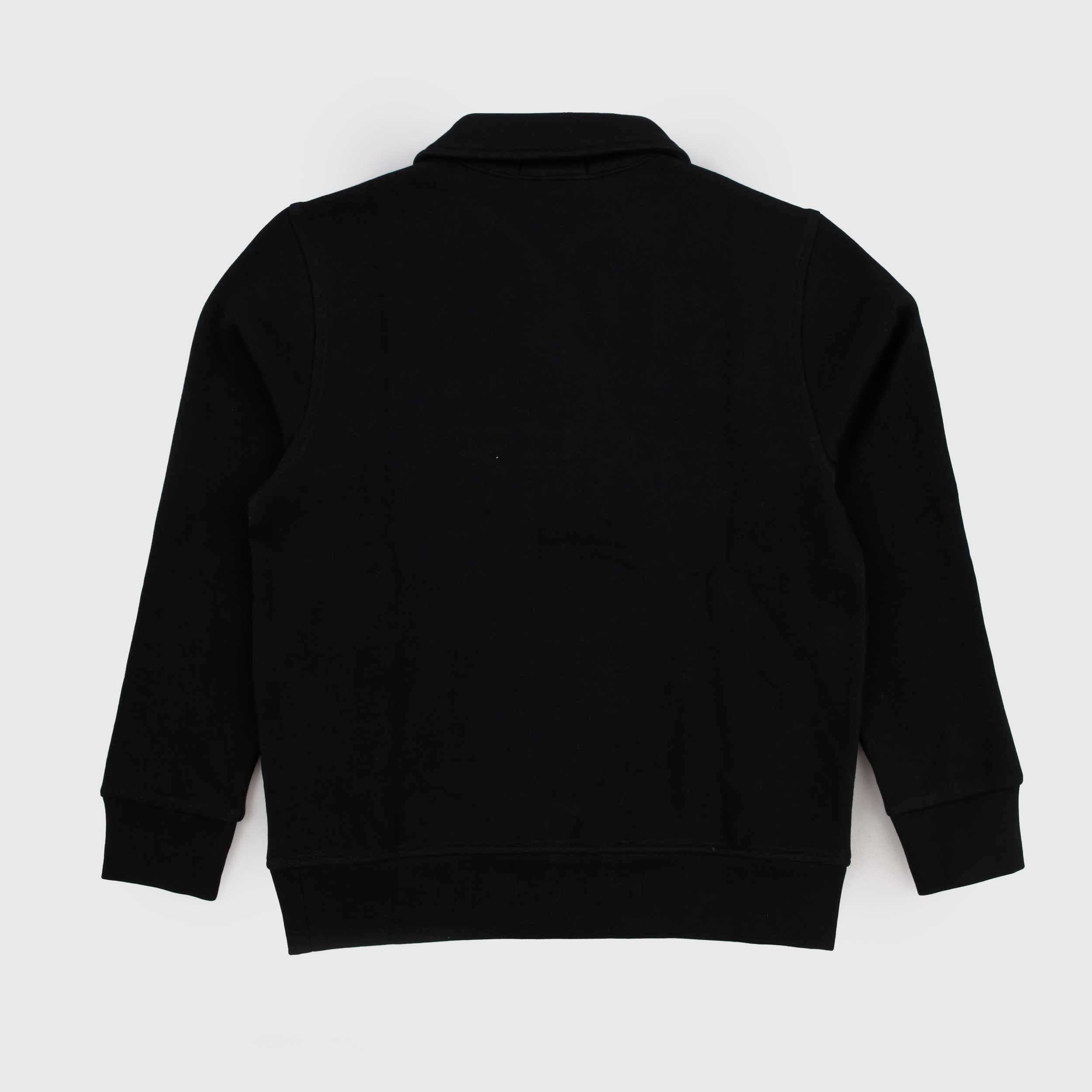 Black Sweatshirt Polo Model with Zip Signed RALPH LAUREN