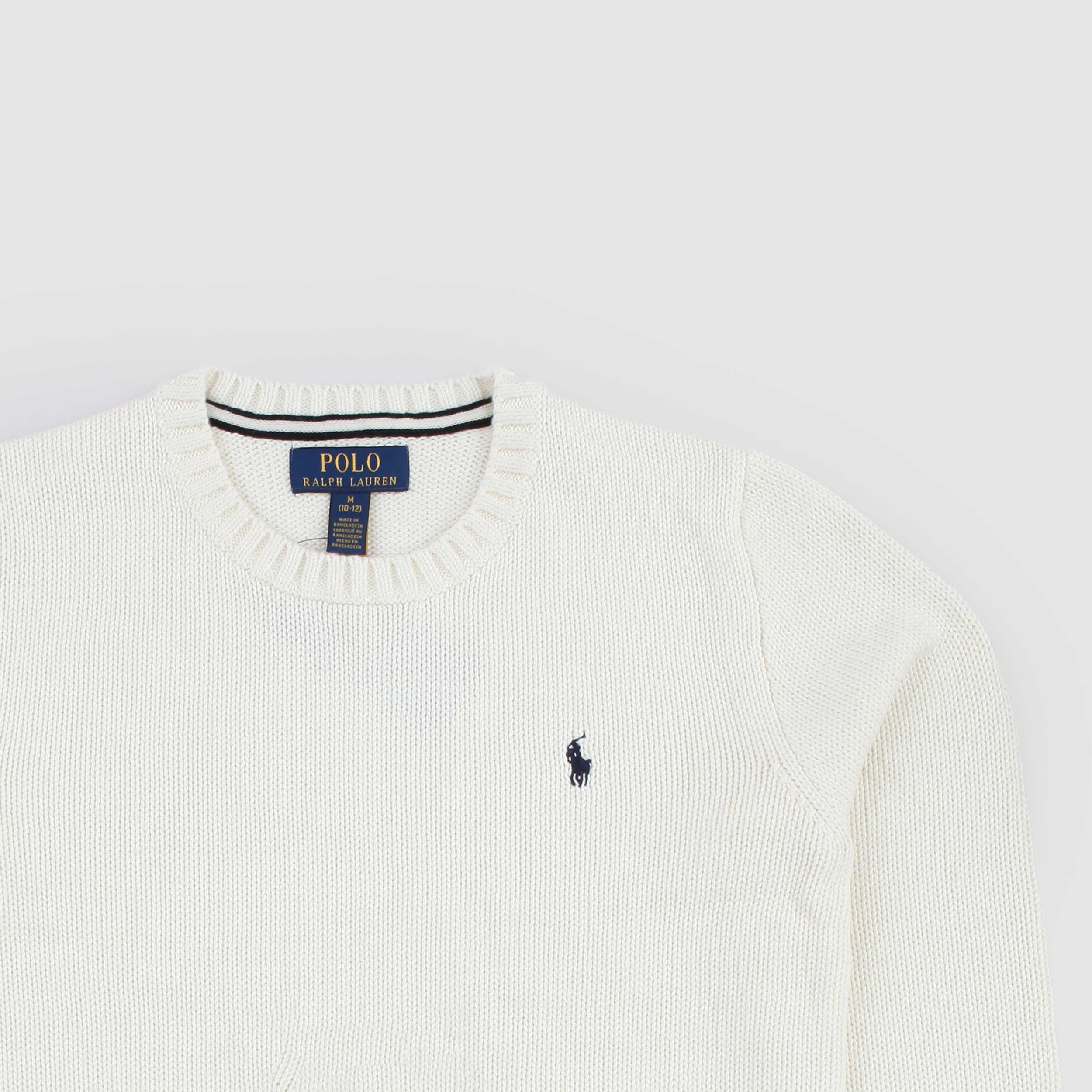 Cotton Choker Milk T-Shirt By RALPH LAUREN