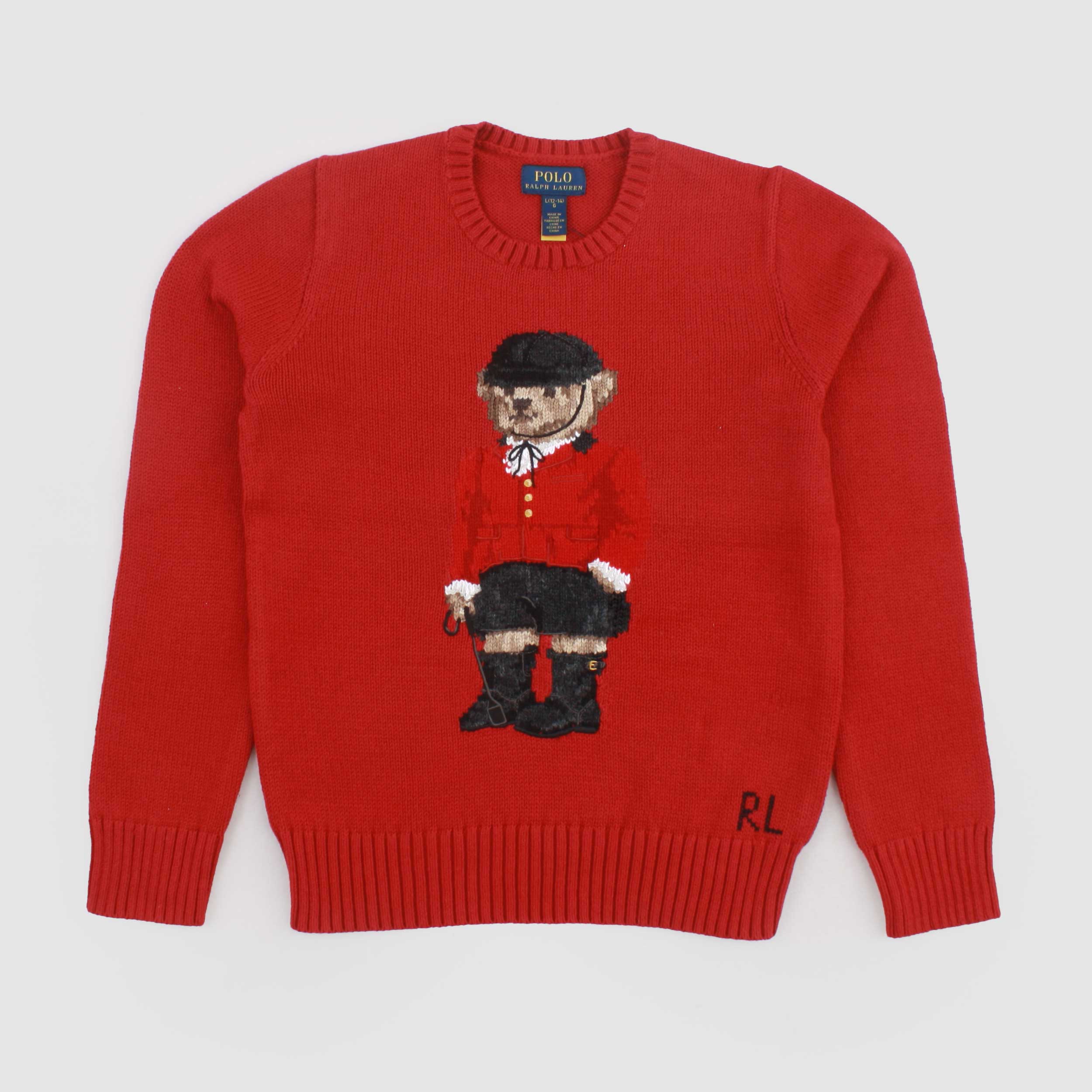 Red Pullover with Iconic Embroidery for Boy by RALPH LAUREN