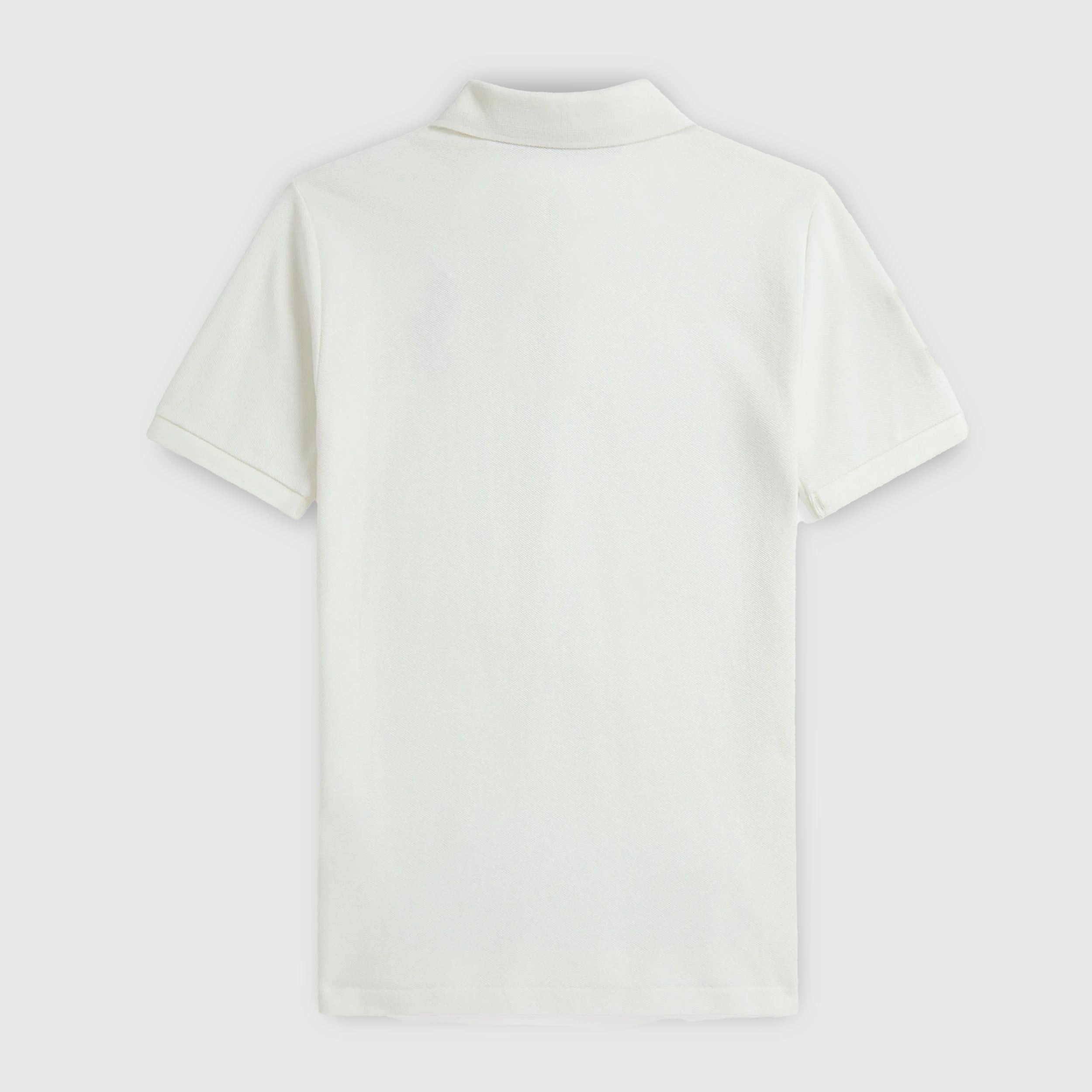 Polo Latte con Logo Tono su Tono Firmata RALPH LAUREN