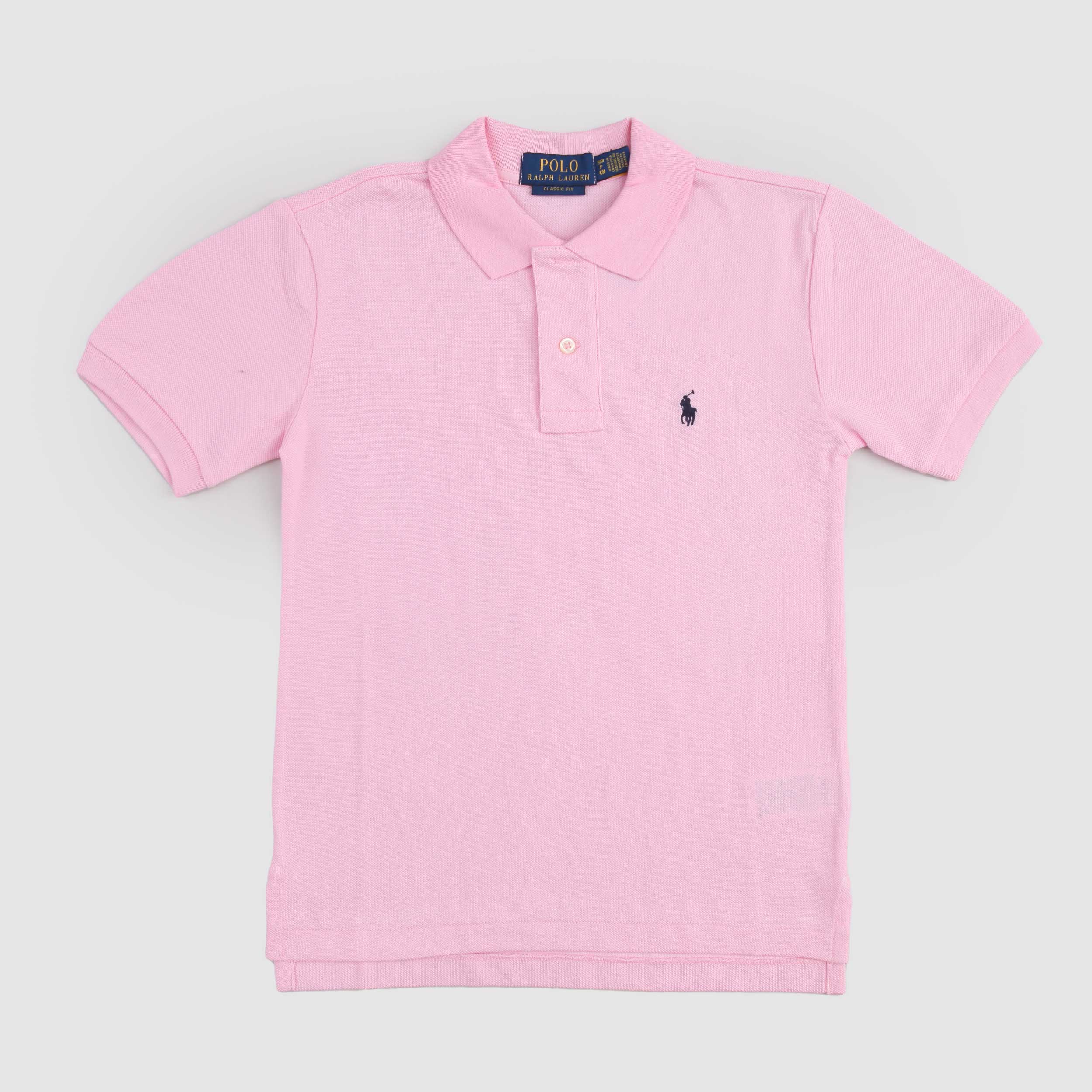 Polo Rosa con Logo Blu Firmata RALPH LAUREN