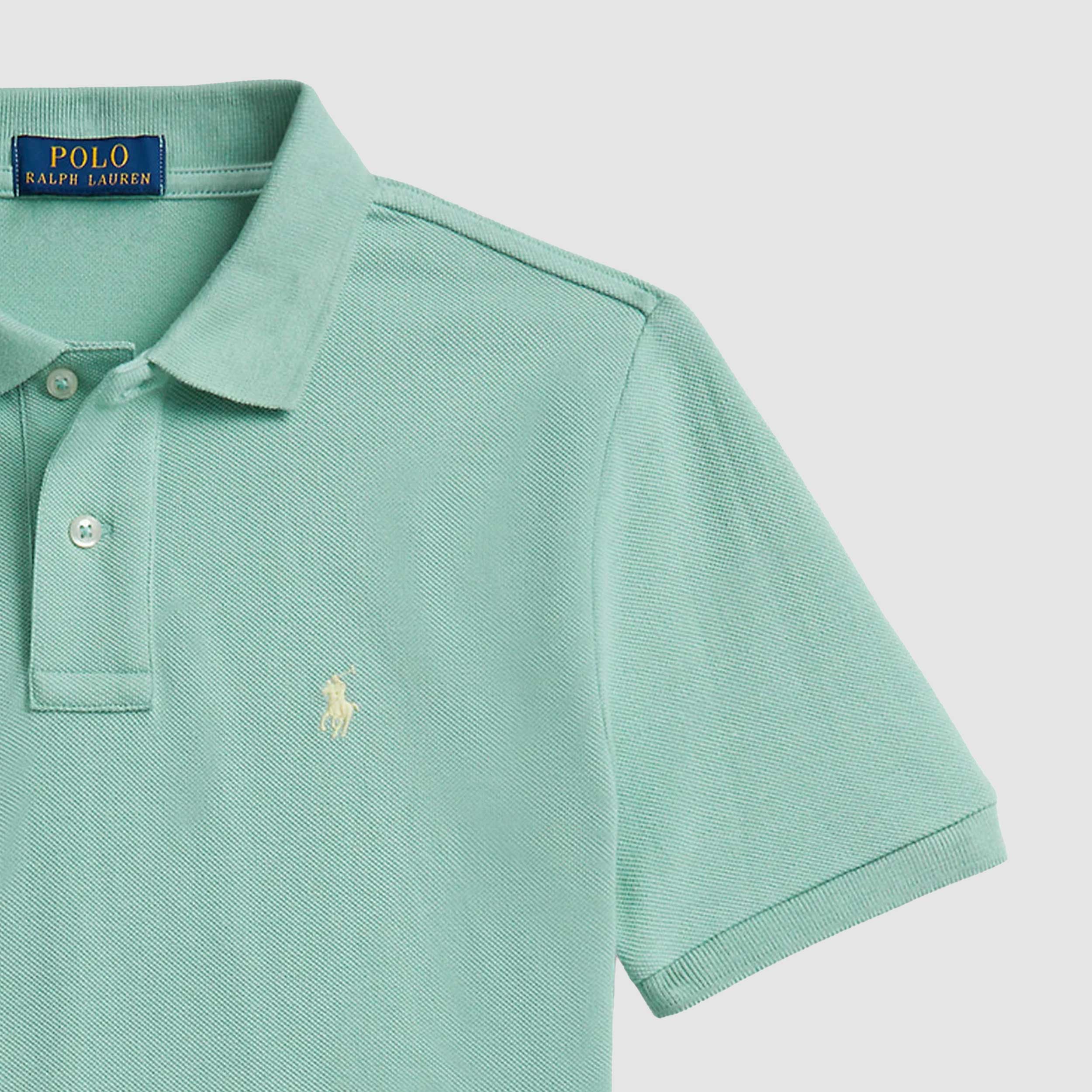 Polo Verde Pastello con Logo Firmata RALPH LAUREN