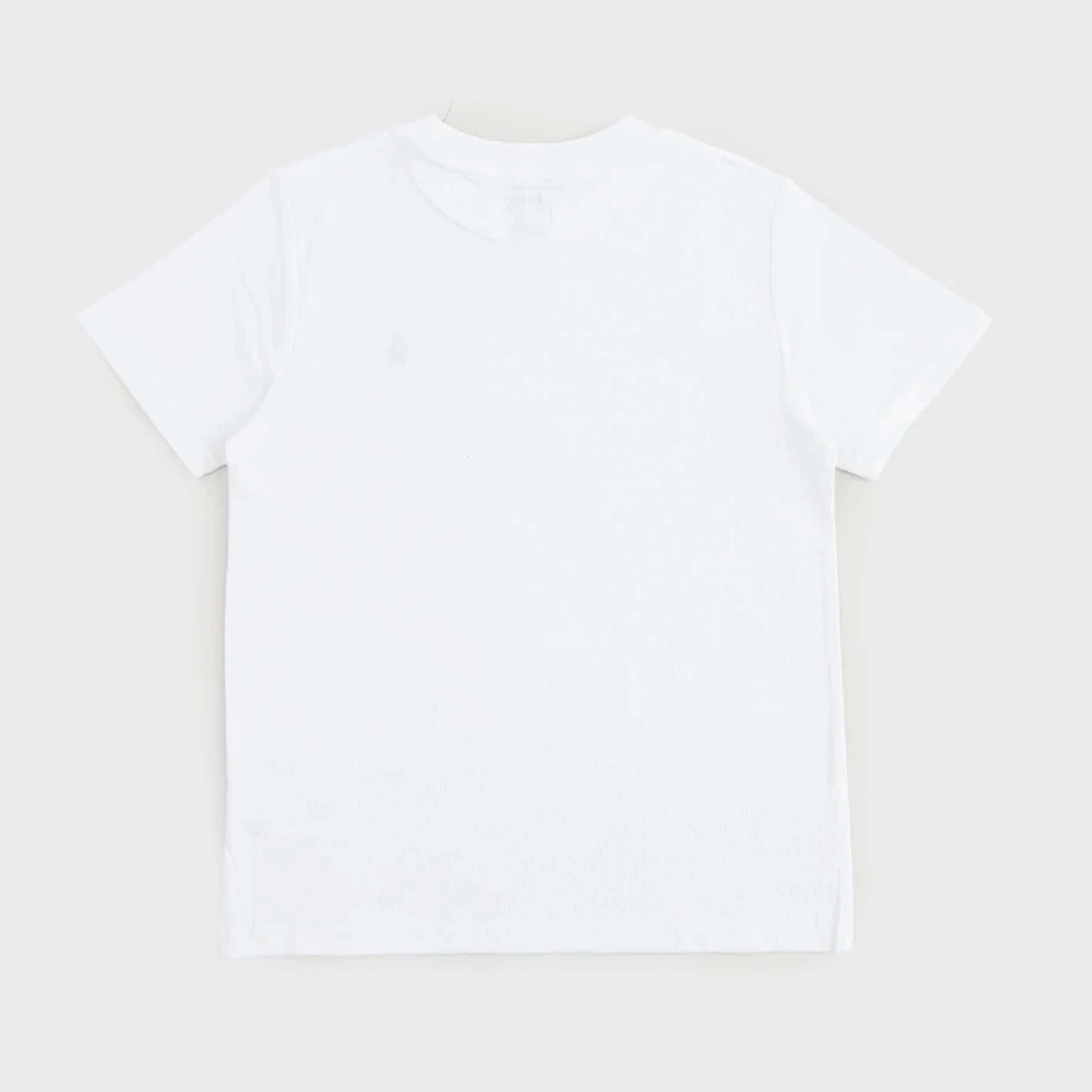 T-shirt Bianca con Logo in Contrasto Firmata RALPH LAUREN