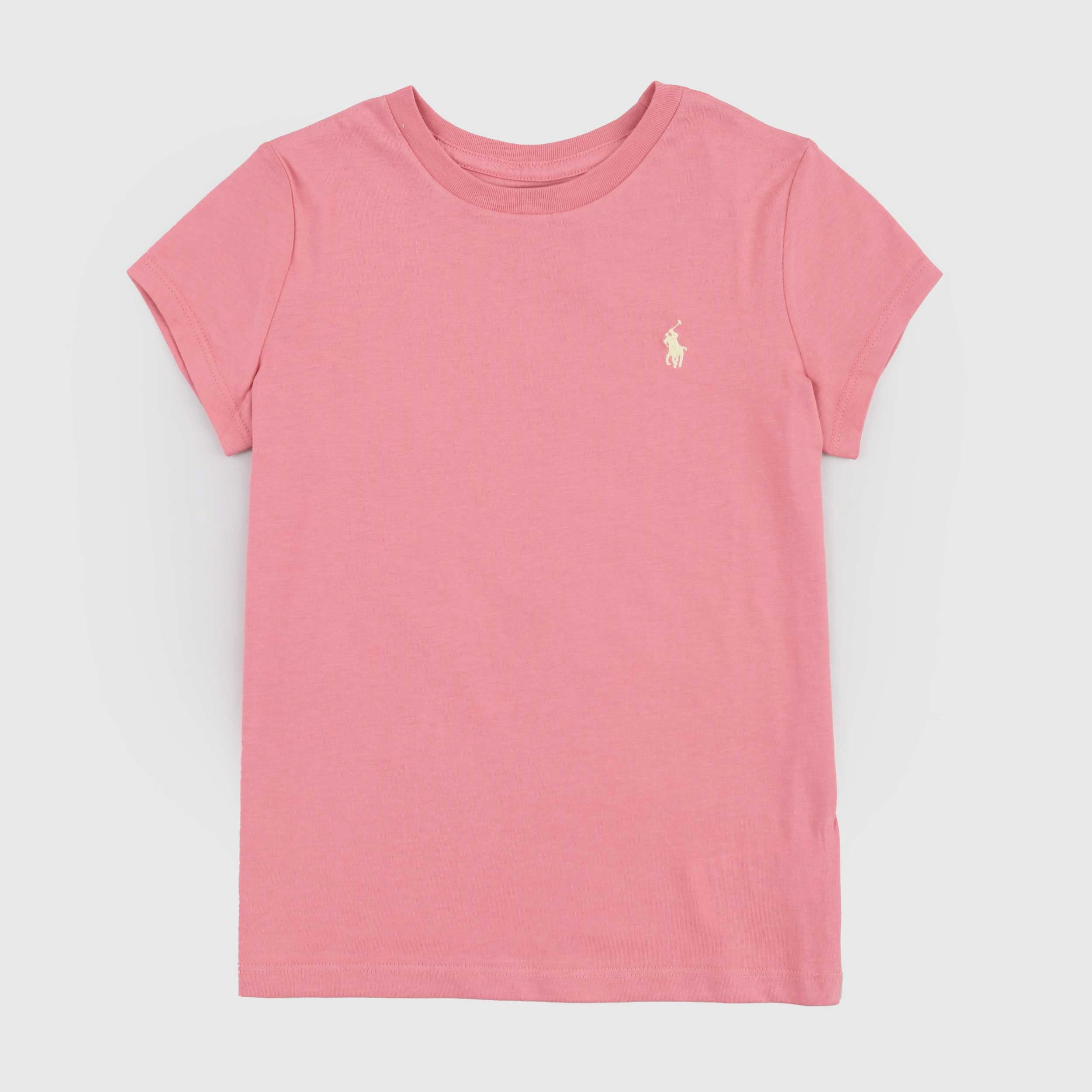 T-shirt Salmone con Piccolo Logo Firmata RALPH LAUREN