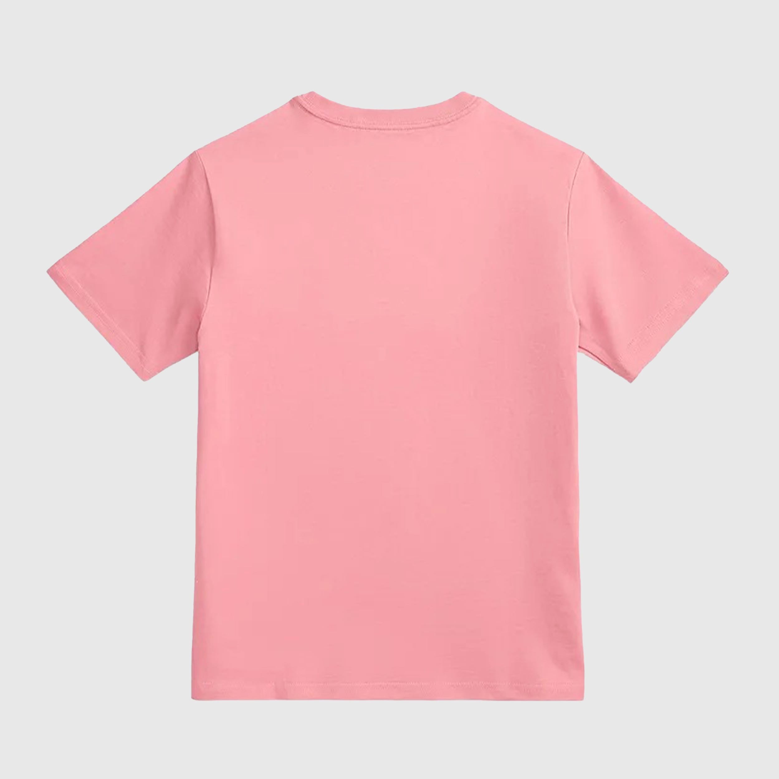 Pink T-shirt with Yellow Embroidered RALPH LAUREN Logo