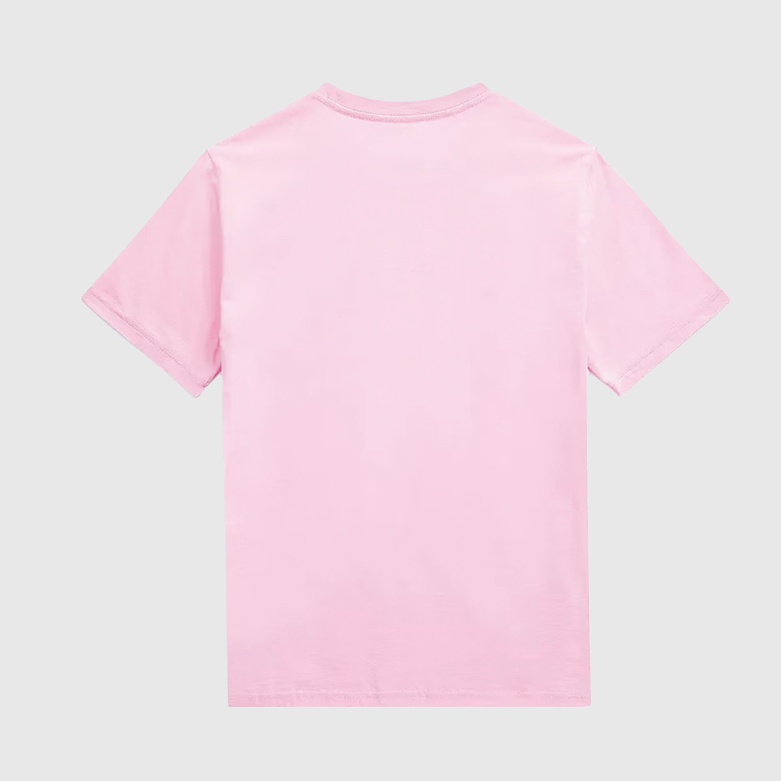 Pink T-shirt with Iconic Blue Embroidery by RALPH LAUREN