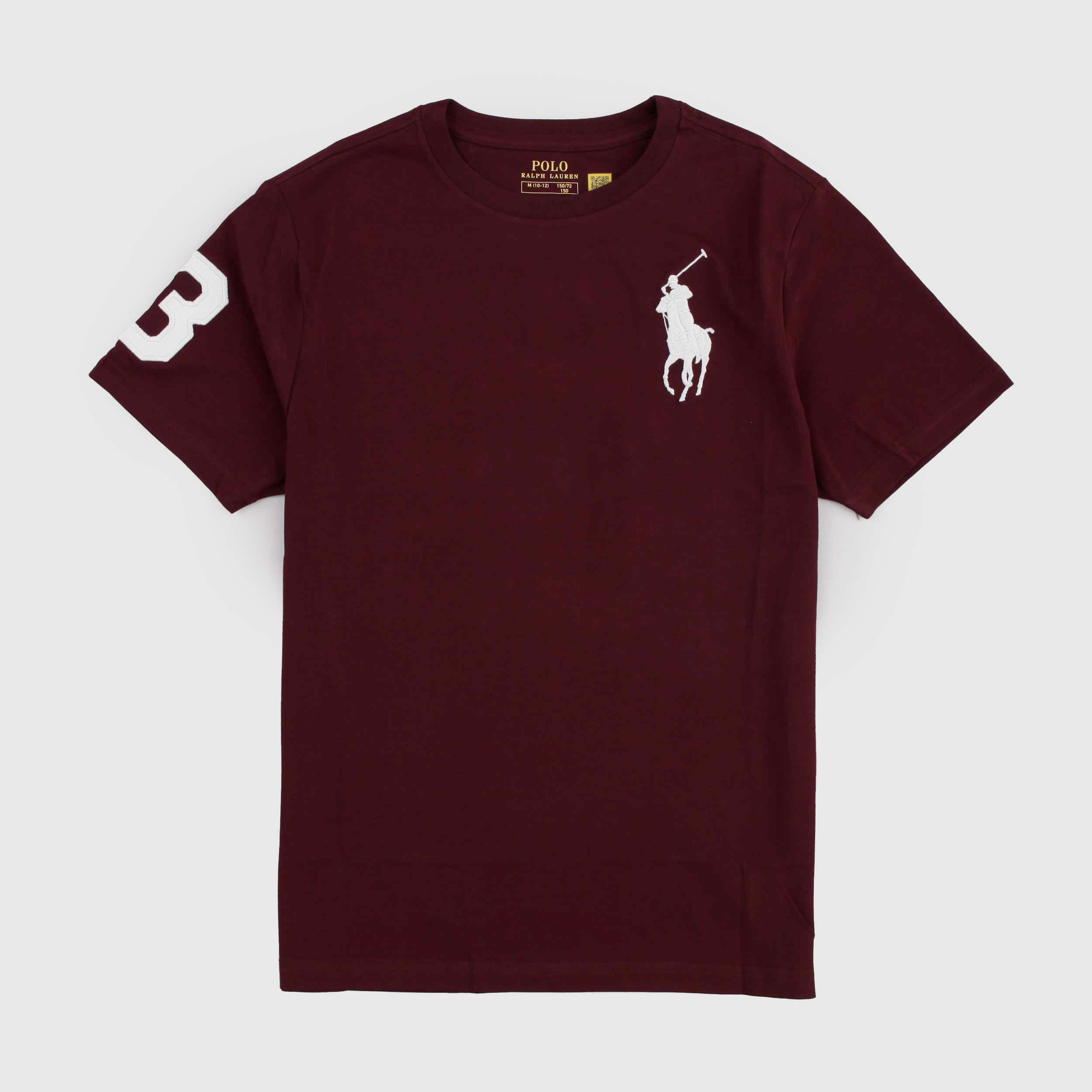 Vinaccio T-shirt with White Embroidery By RALPH LAUREN