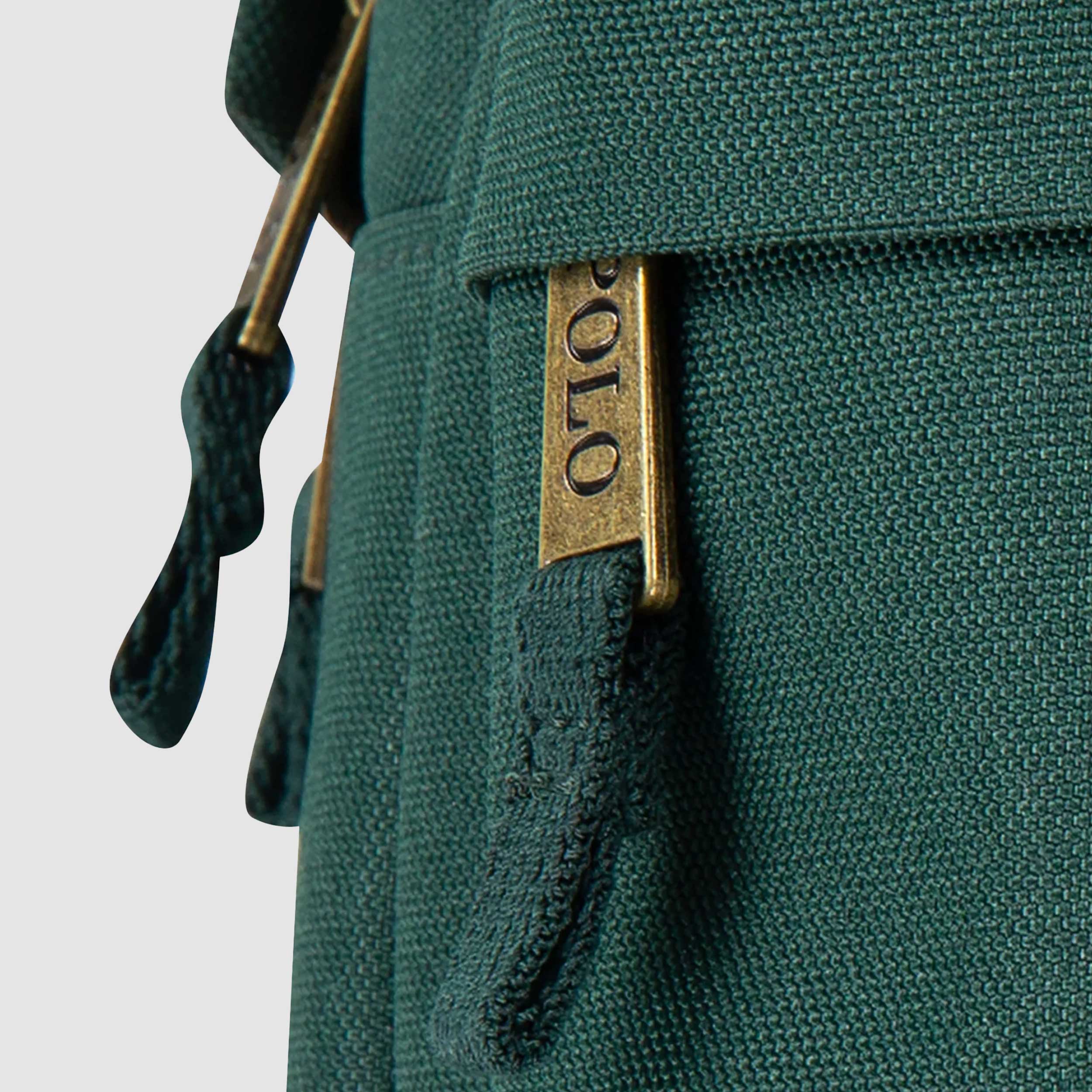 Borsone Verde con Stemma Rosso Ricamato Firmato RALPH LAUREN