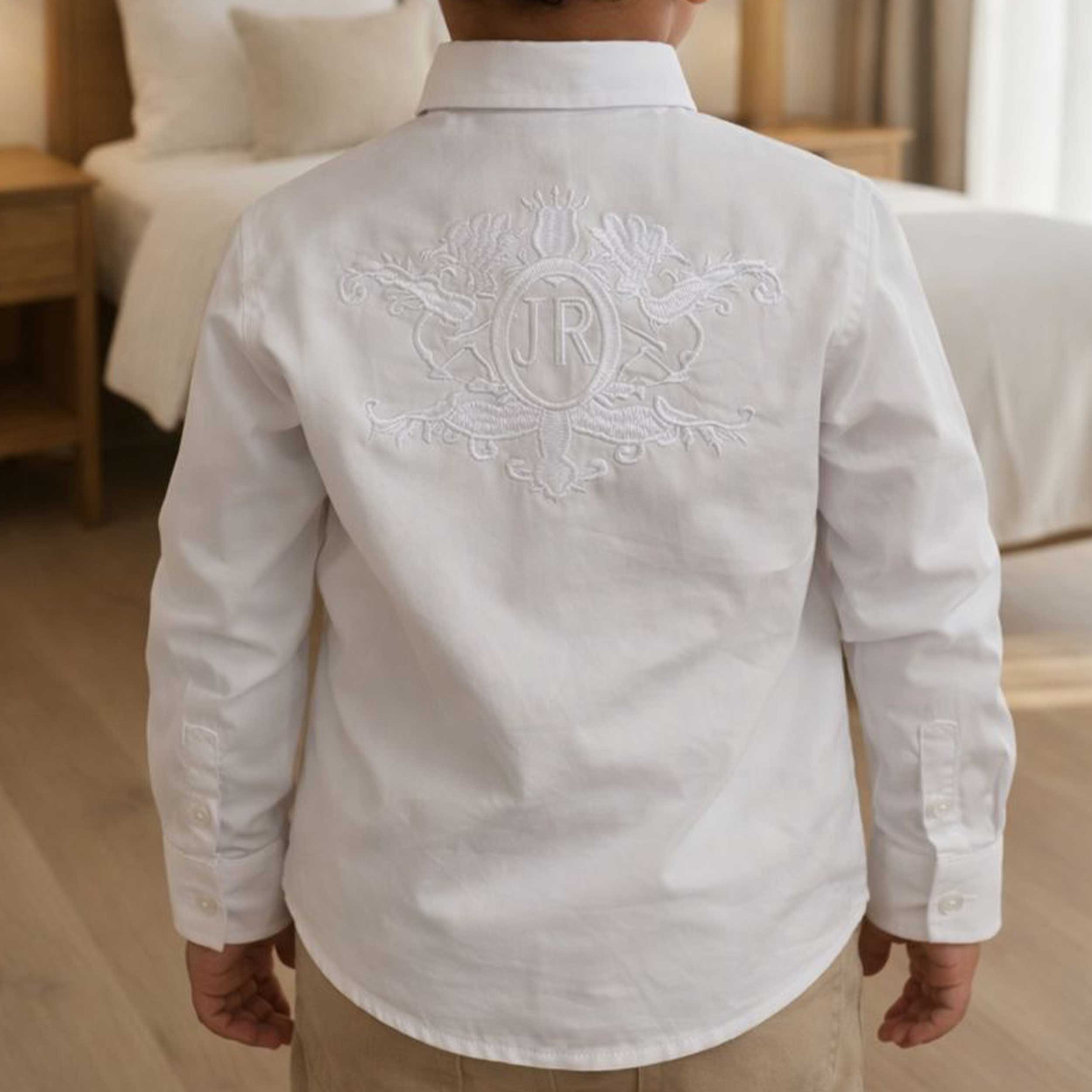 Camicia Bianca con Logo Rilievo By JOHN RICHMOND