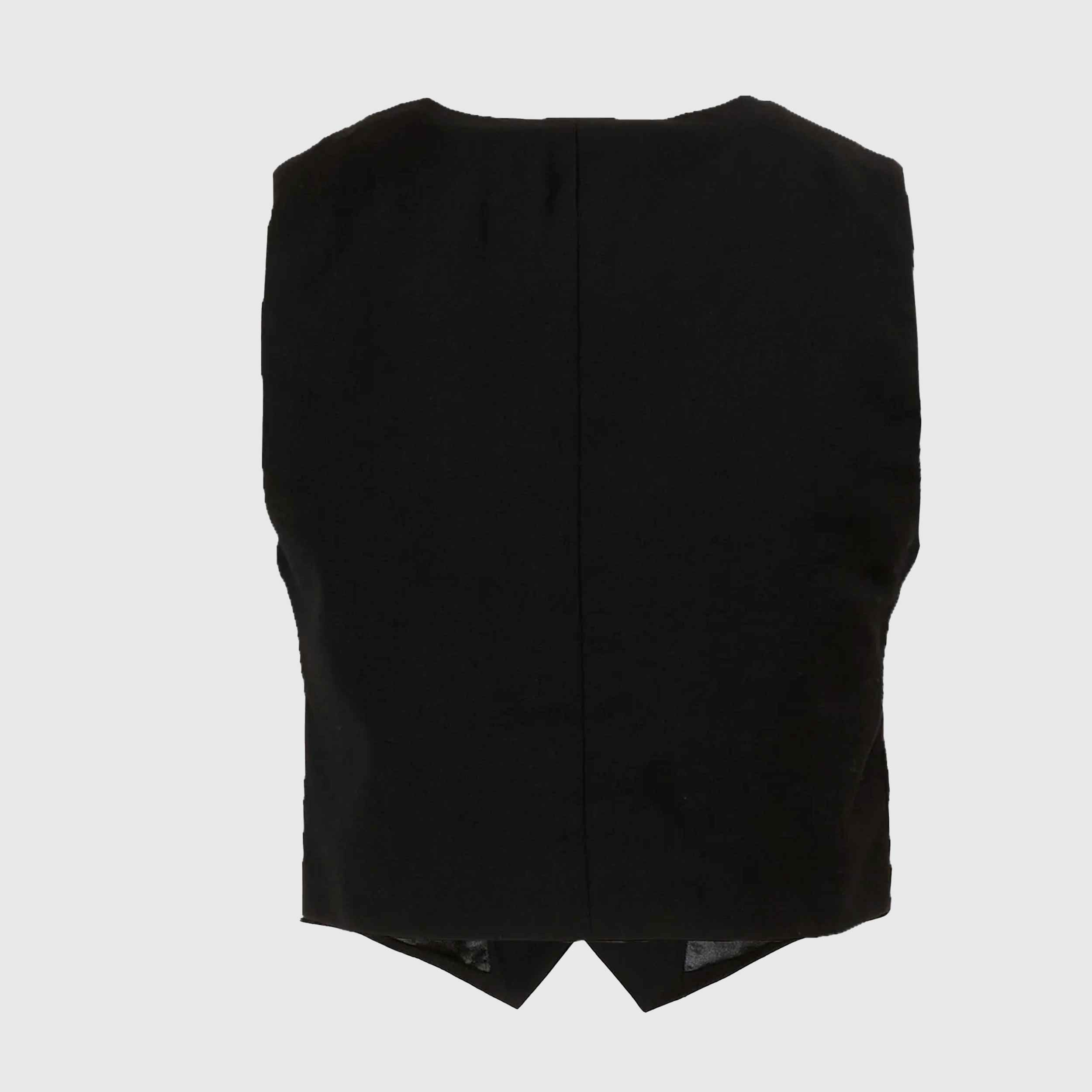 Gilet Nero da Ragazzo con Ricami By JOHN RICHMOND