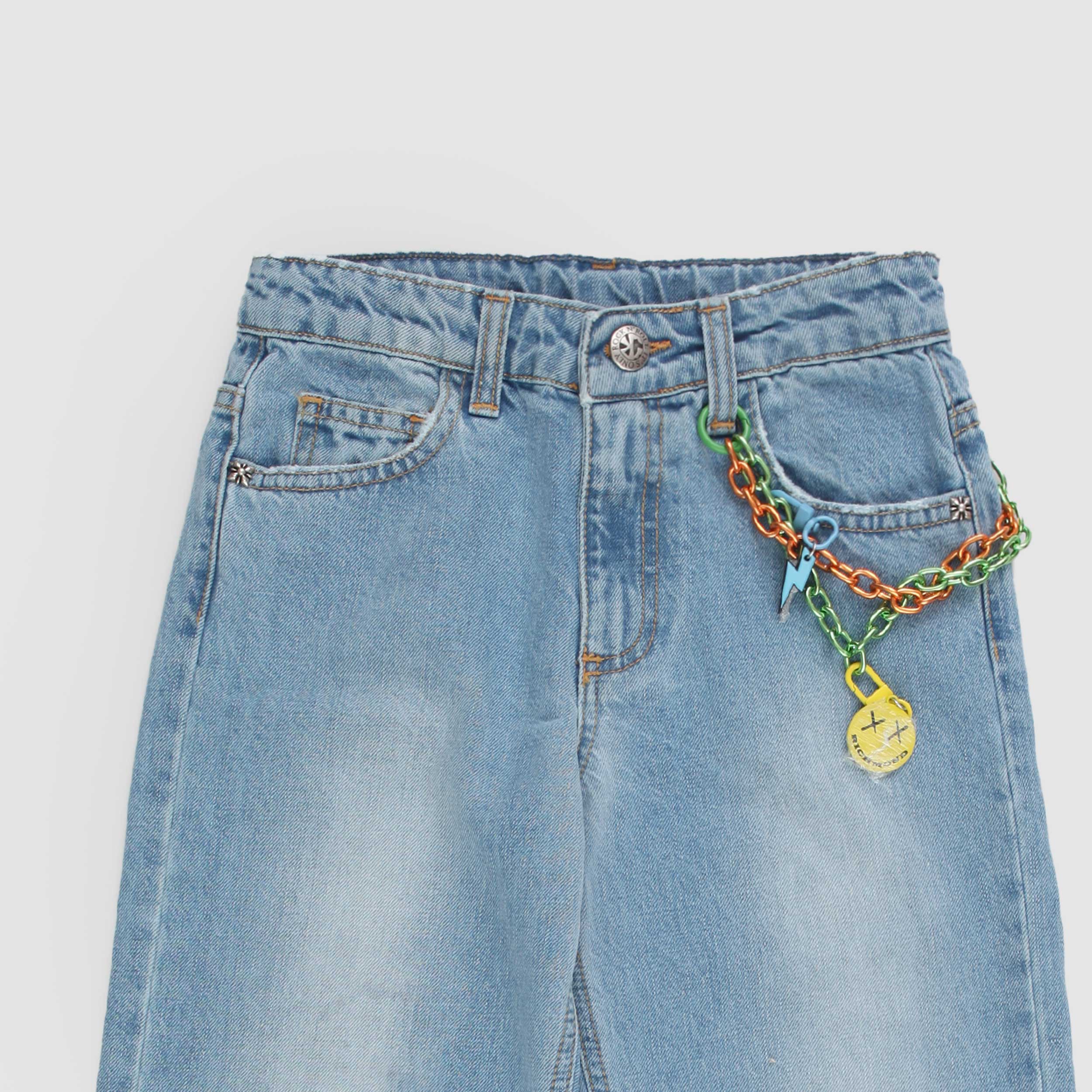 Jeans Blu Chiaro con Targhetta Firmato JOHN RICHMOND