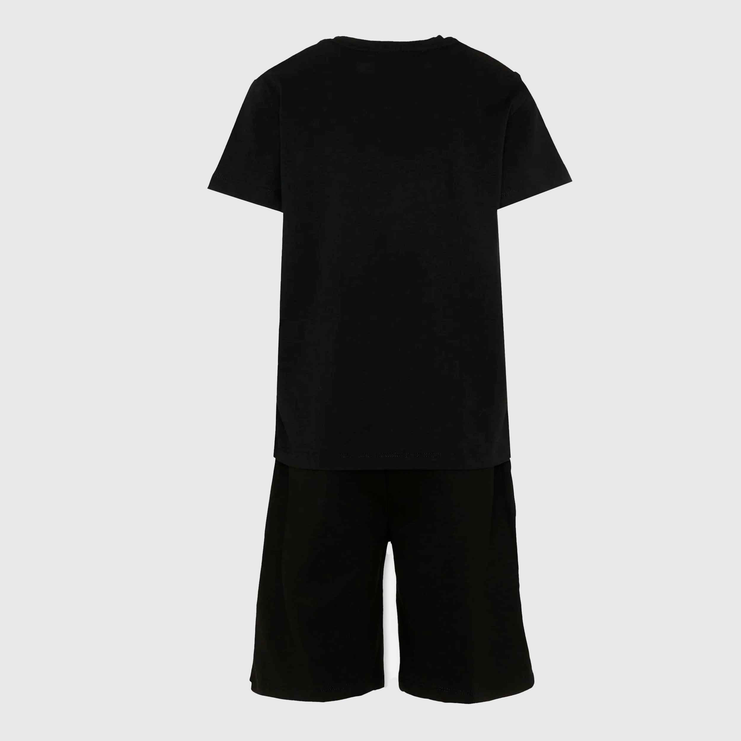 Completo T-shirt e Bermuda Neri Firmato JOHN RICHMOND