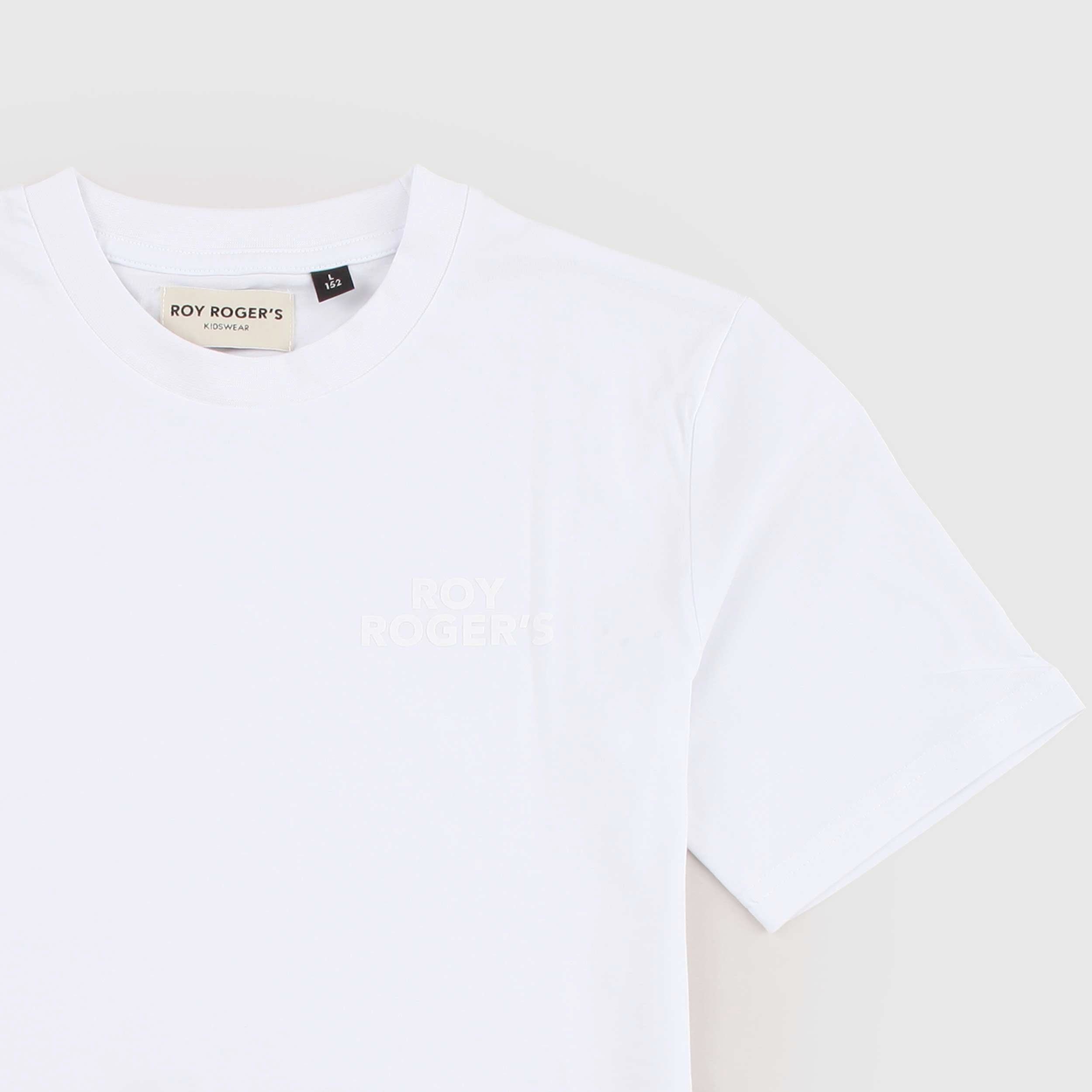 T-shirt Bianca a Mezza Manica per Ragazzo by ROY ROGERS