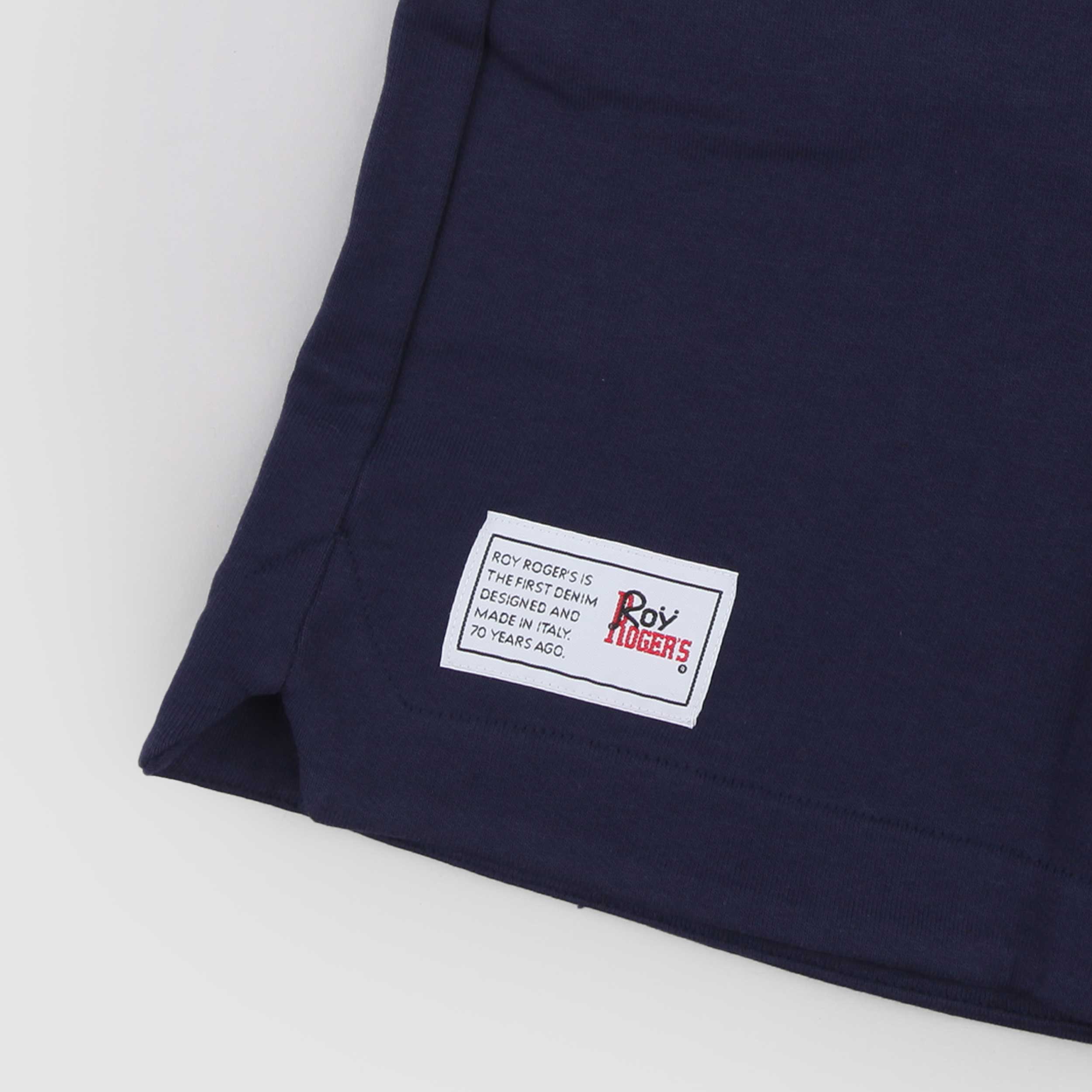 Bermuda Blu con Targhetta Iconica Nera Firmata ROY ROGERS