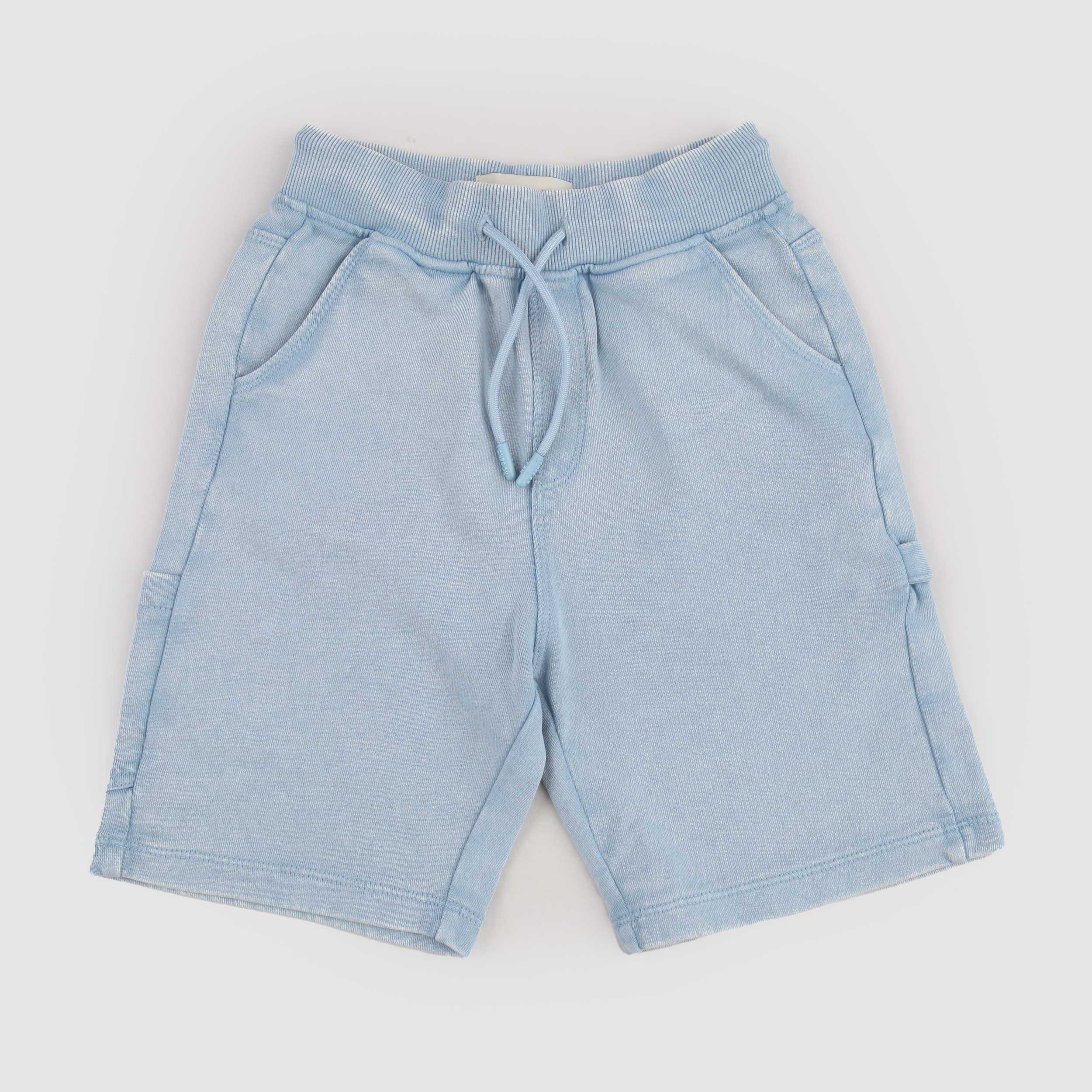 Sky Blue Bermuda Shorts with Slanted Pockets by ROY ROGERS