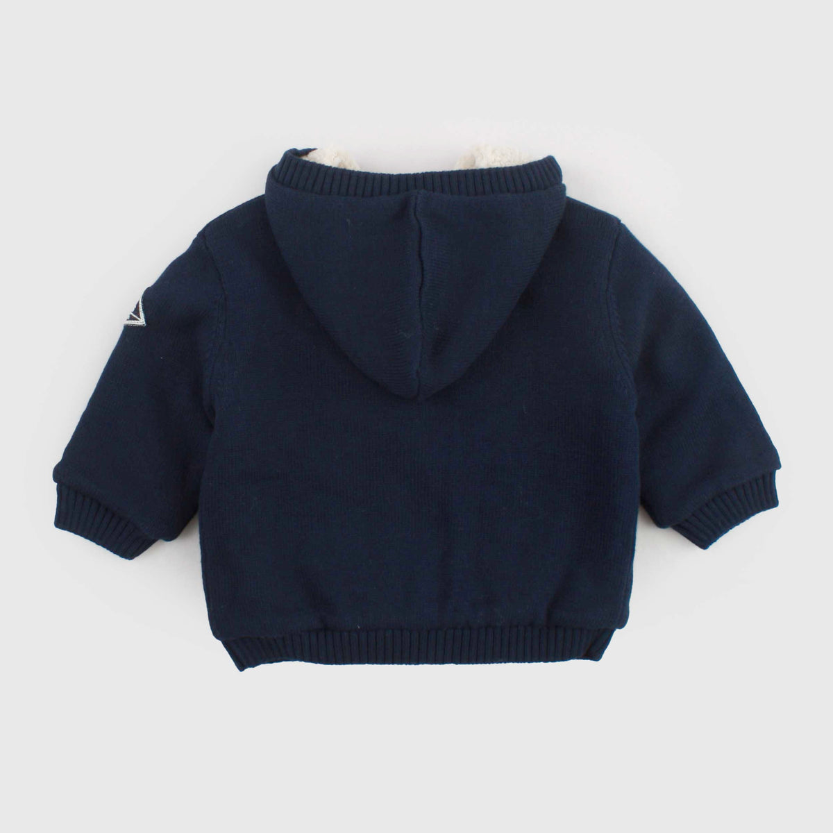 Blue Cotton and Sherpa Jacket for Baby by ROY ROGERS