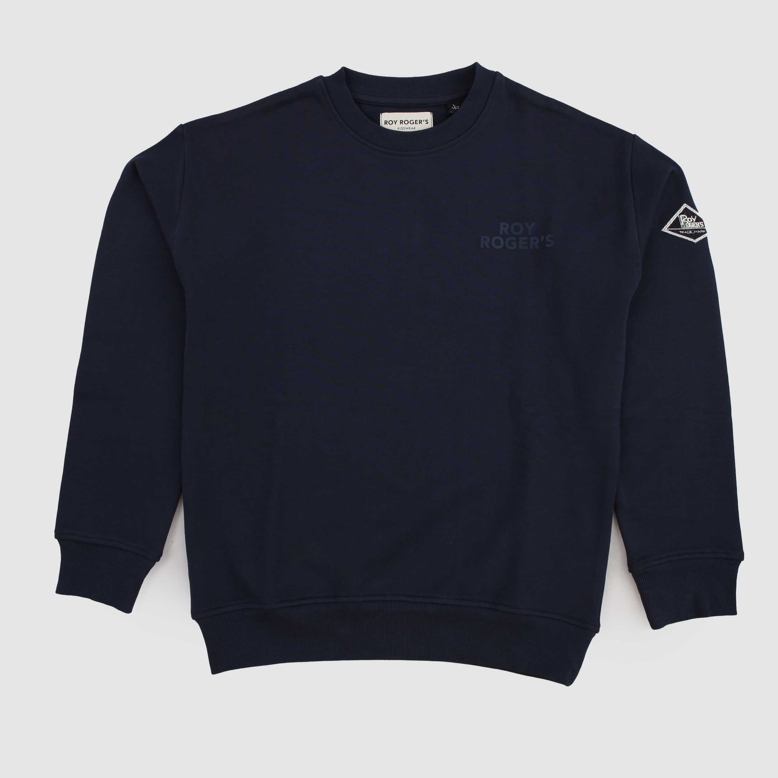 Felpa Blu con Logo e Toppa per Ragazzo by ROY ROGERS