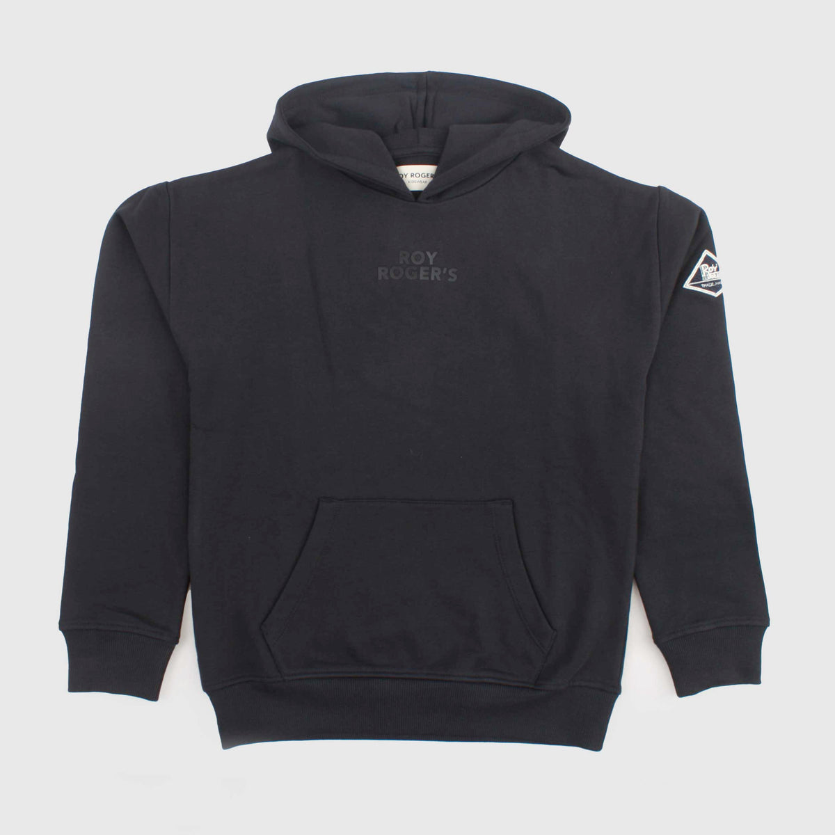 Black Sweatshirt with Relief Writing for Boy by ROY ROGERS