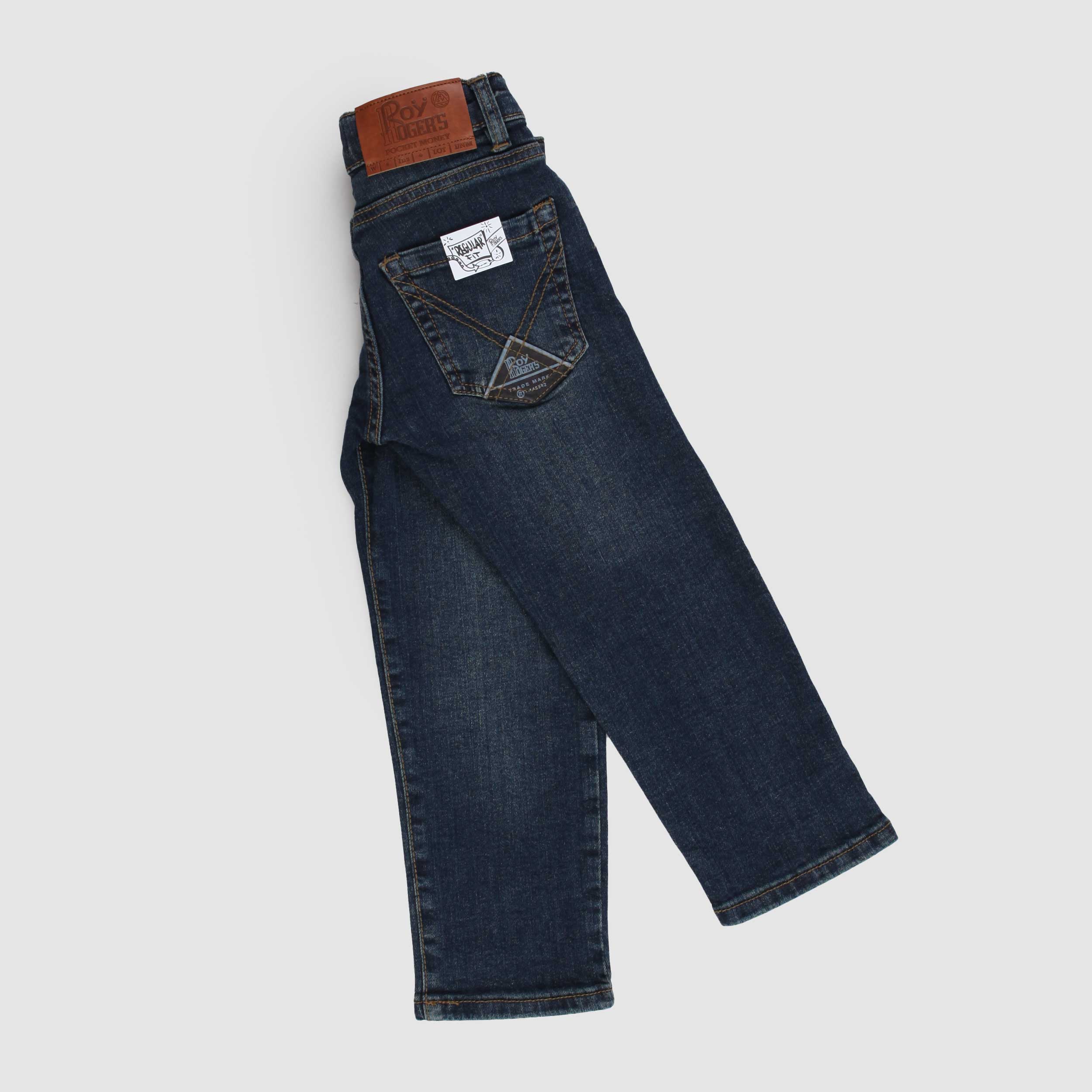 Jeans Denim Blu Scuro con Coulisse Firmato ROY ROGERS
