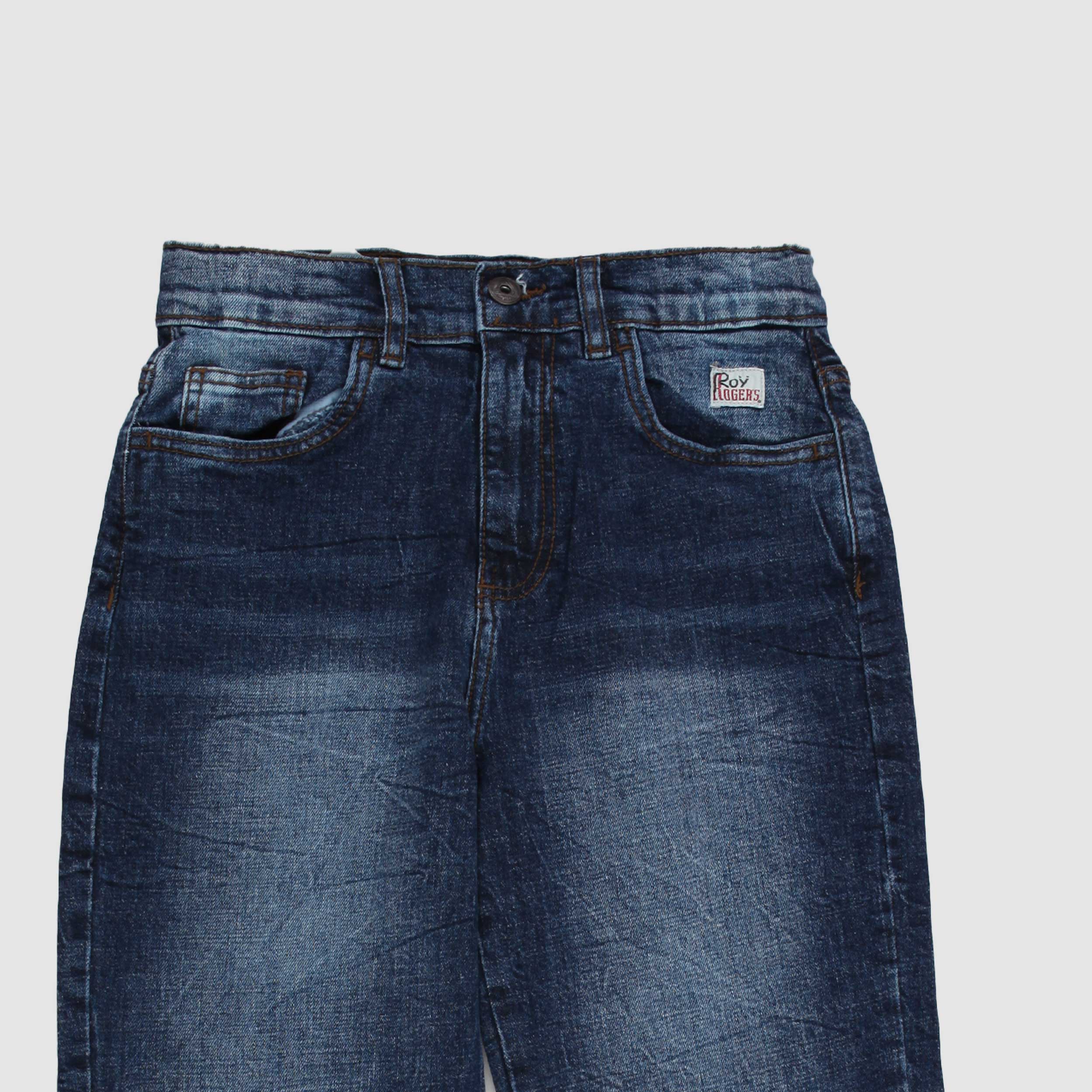 Jeans Blu Cinque Tasche con Coulisse per Ragazzo by ROY ROGERS