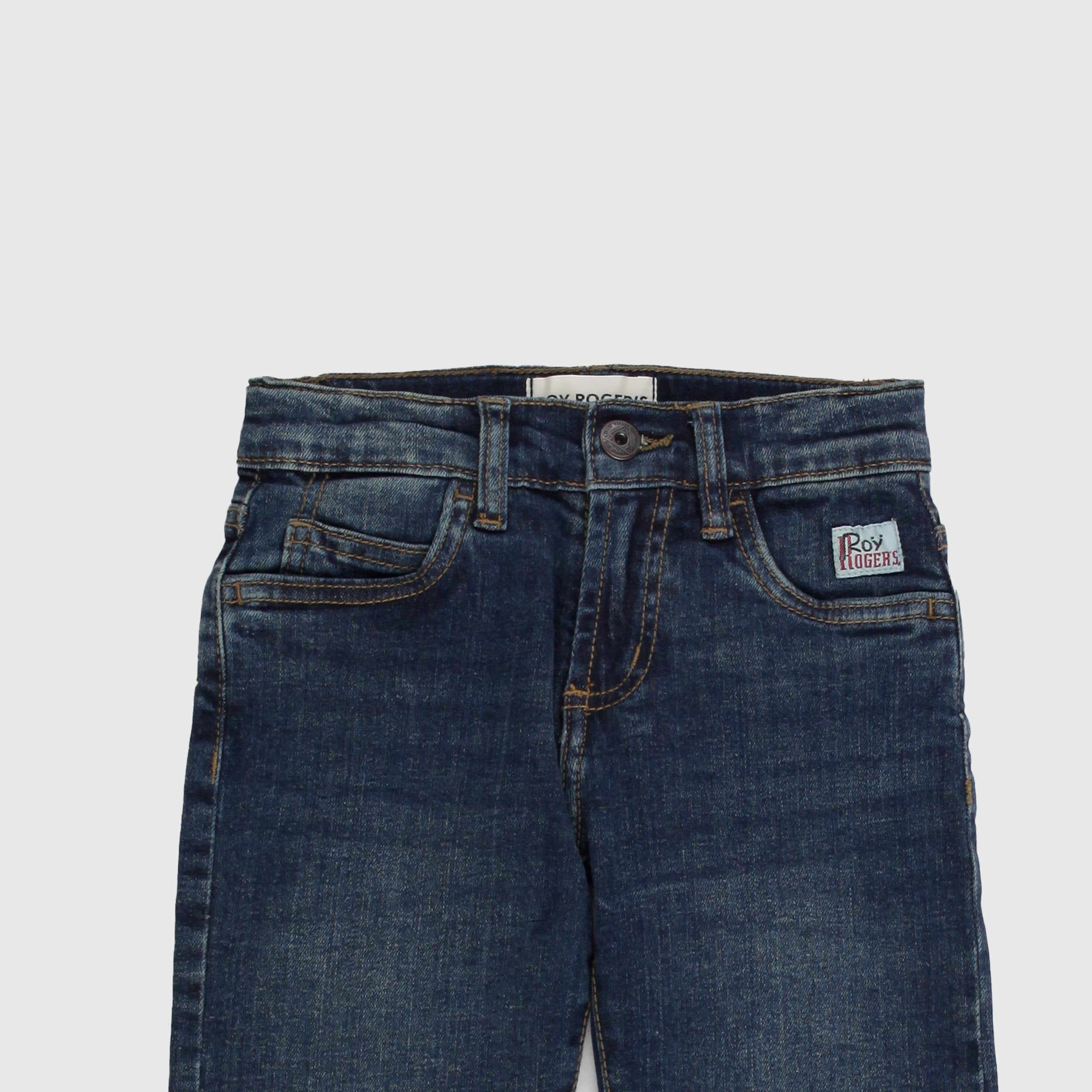 Jeans Denim Blu Scuro con Coulisse Firmato ROY ROGERS