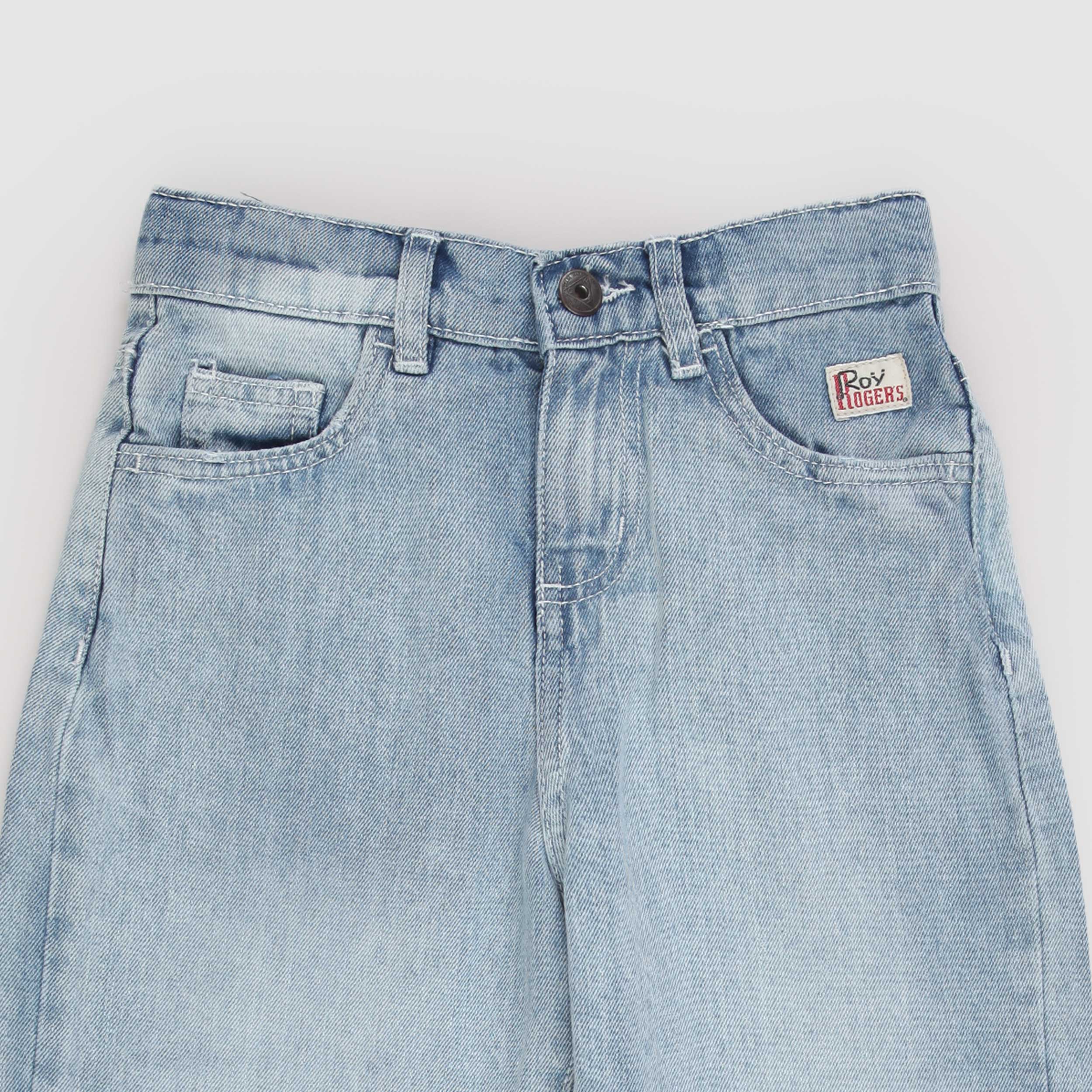 Jeans Chiaro con Piccola Targhetta Firmato ROY ROGERS
