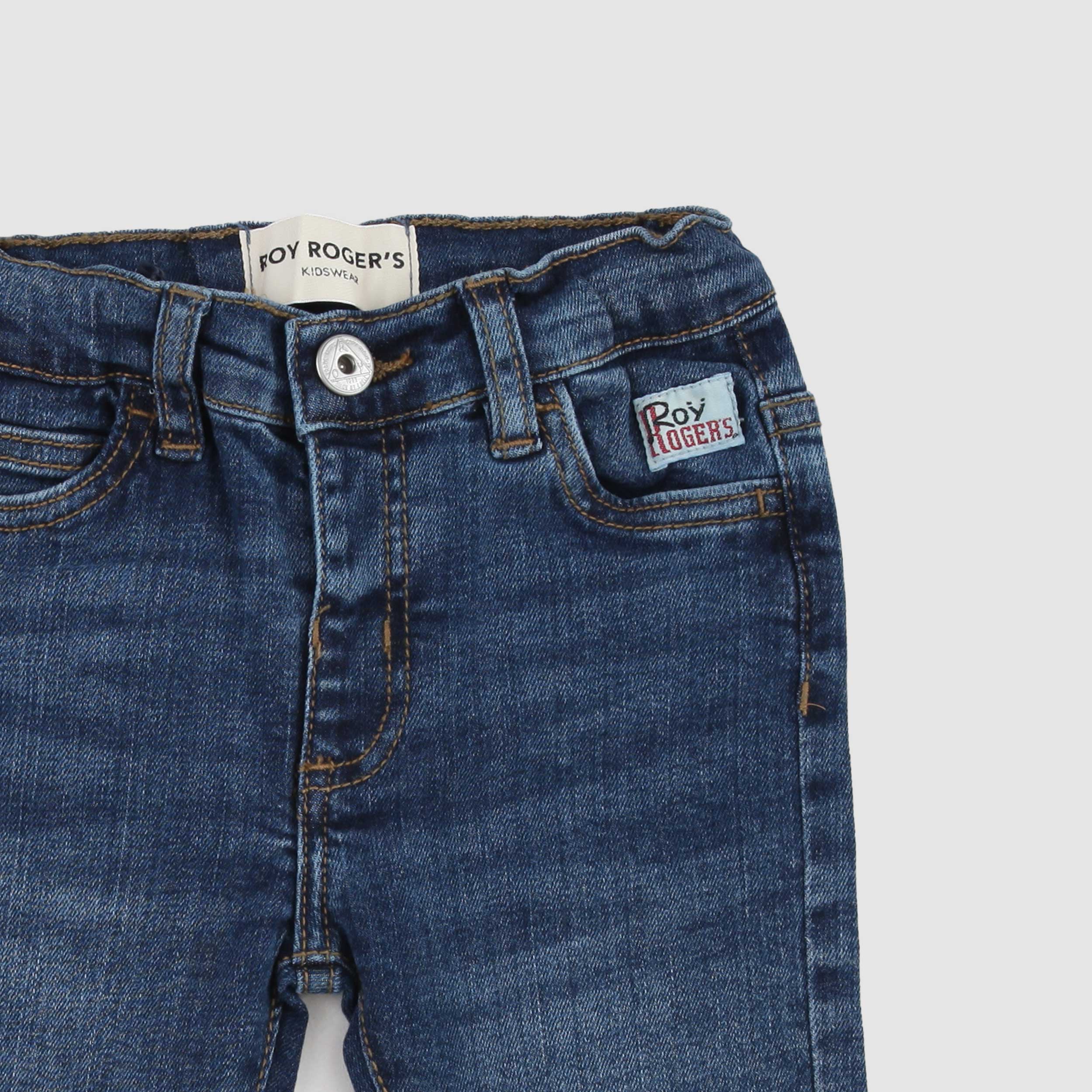 Blue Five Pocket Jeans for Newborn Signed ROY ROGERS