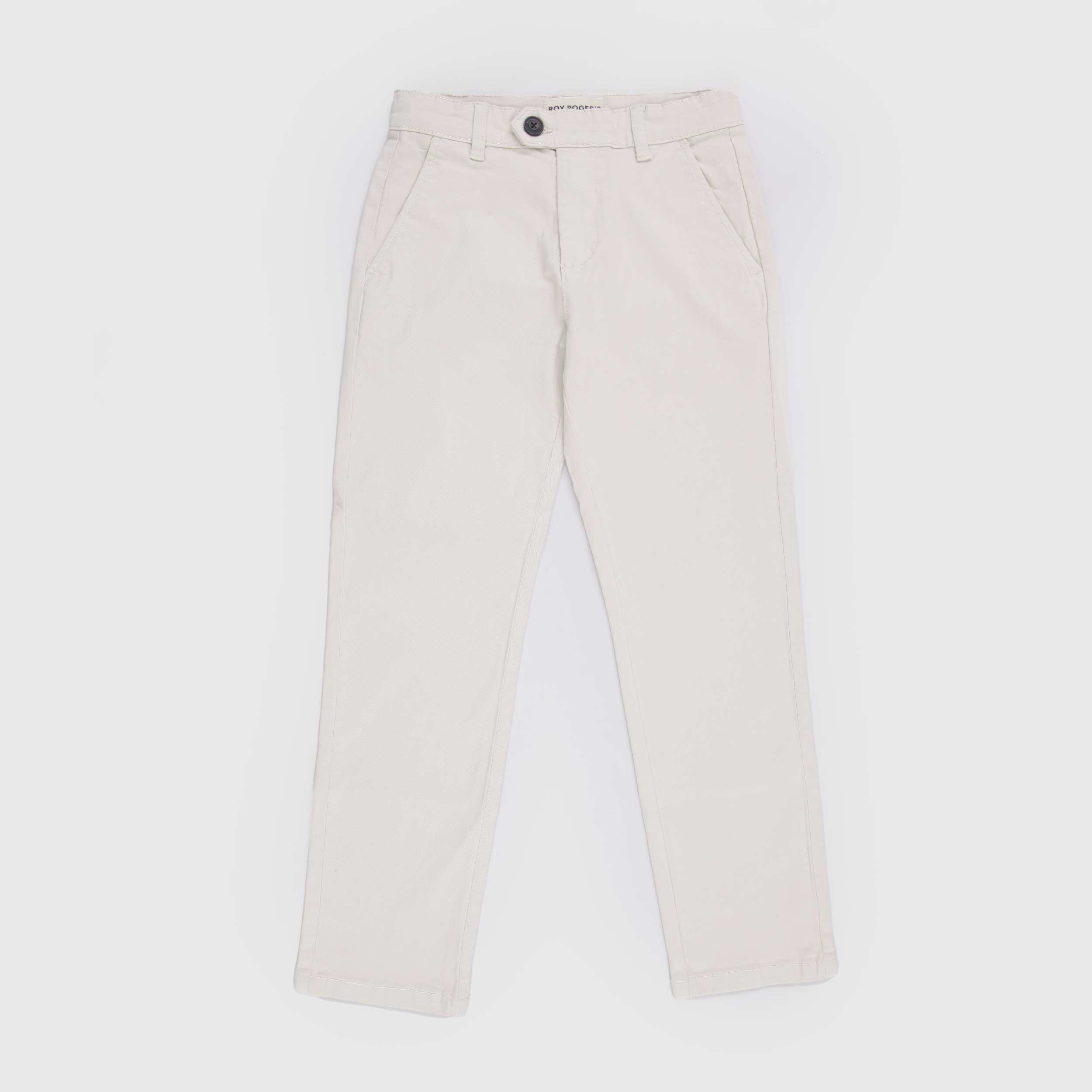 Beige Drawstring Waist Trousers by ROY ROGERS
