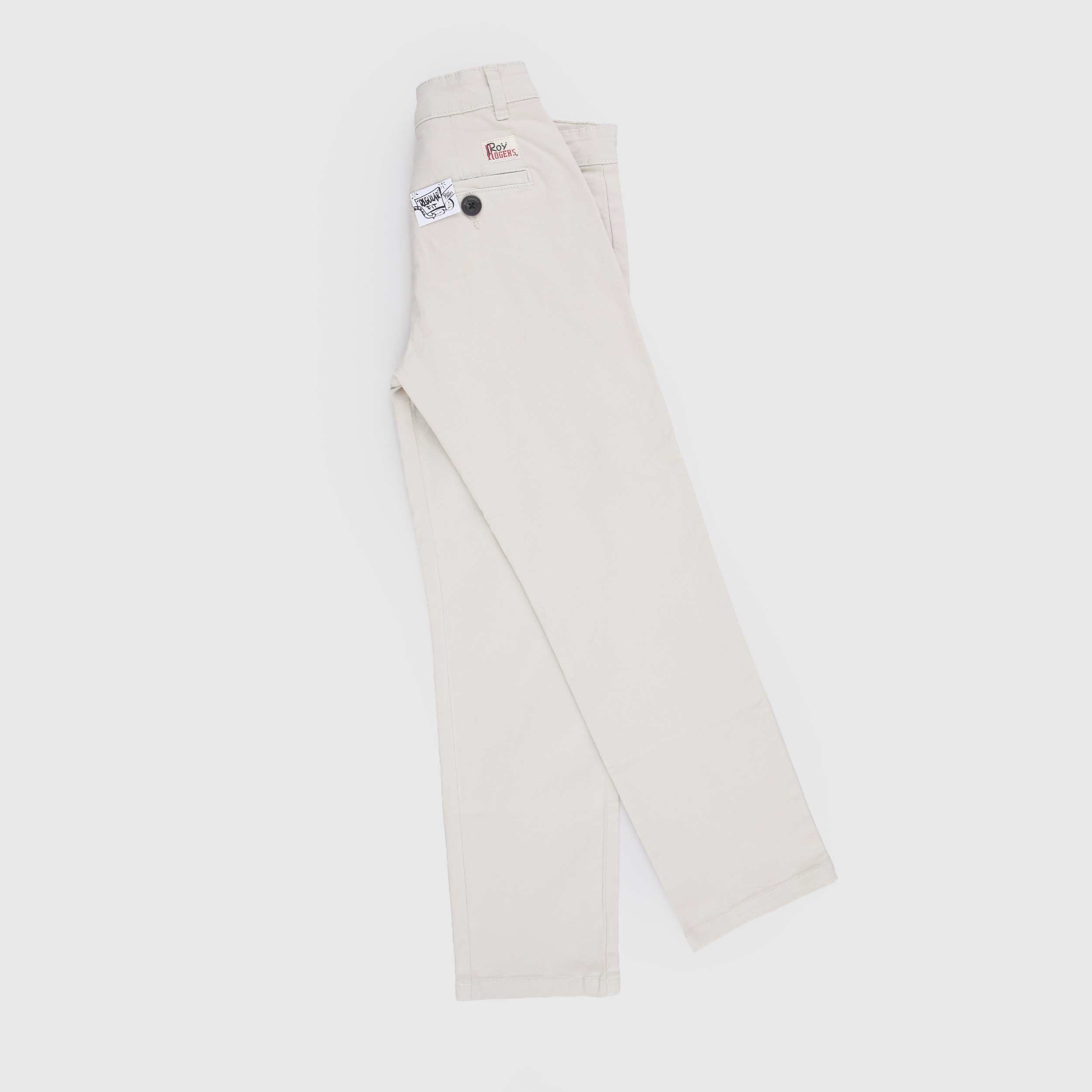 Beige Drawstring Waist Trousers by ROY ROGERS