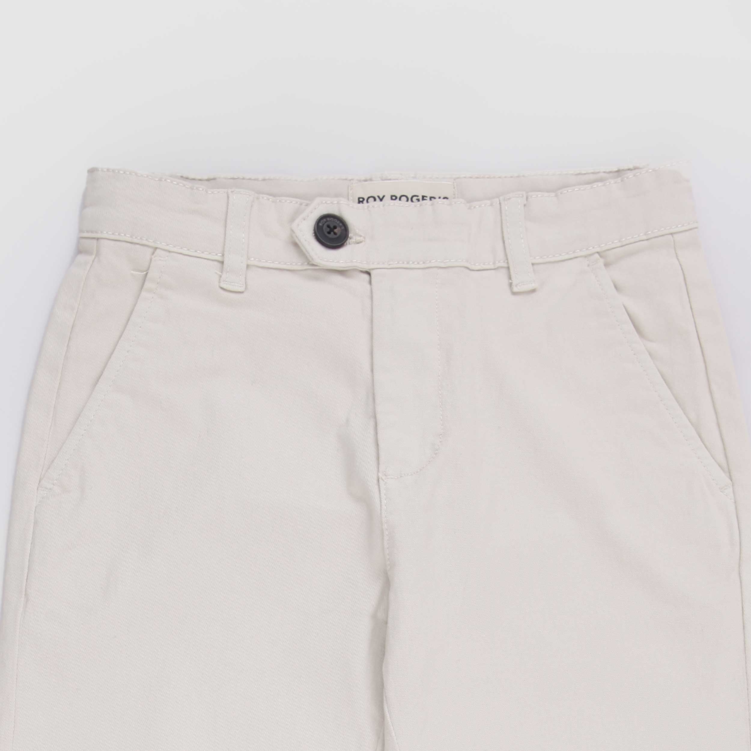 Beige Drawstring Waist Trousers by ROY ROGERS