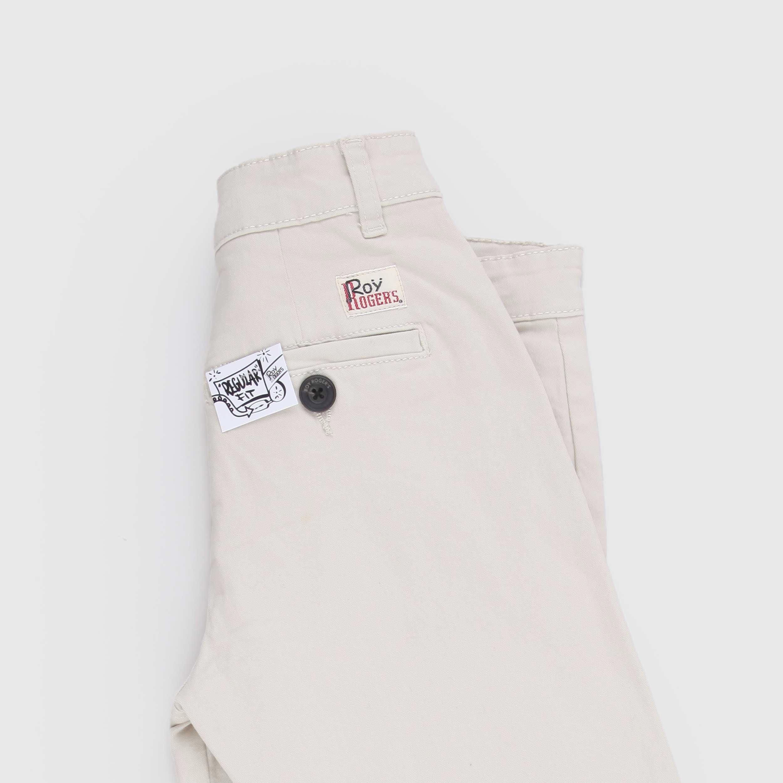Beige Drawstring Waist Trousers by ROY ROGERS